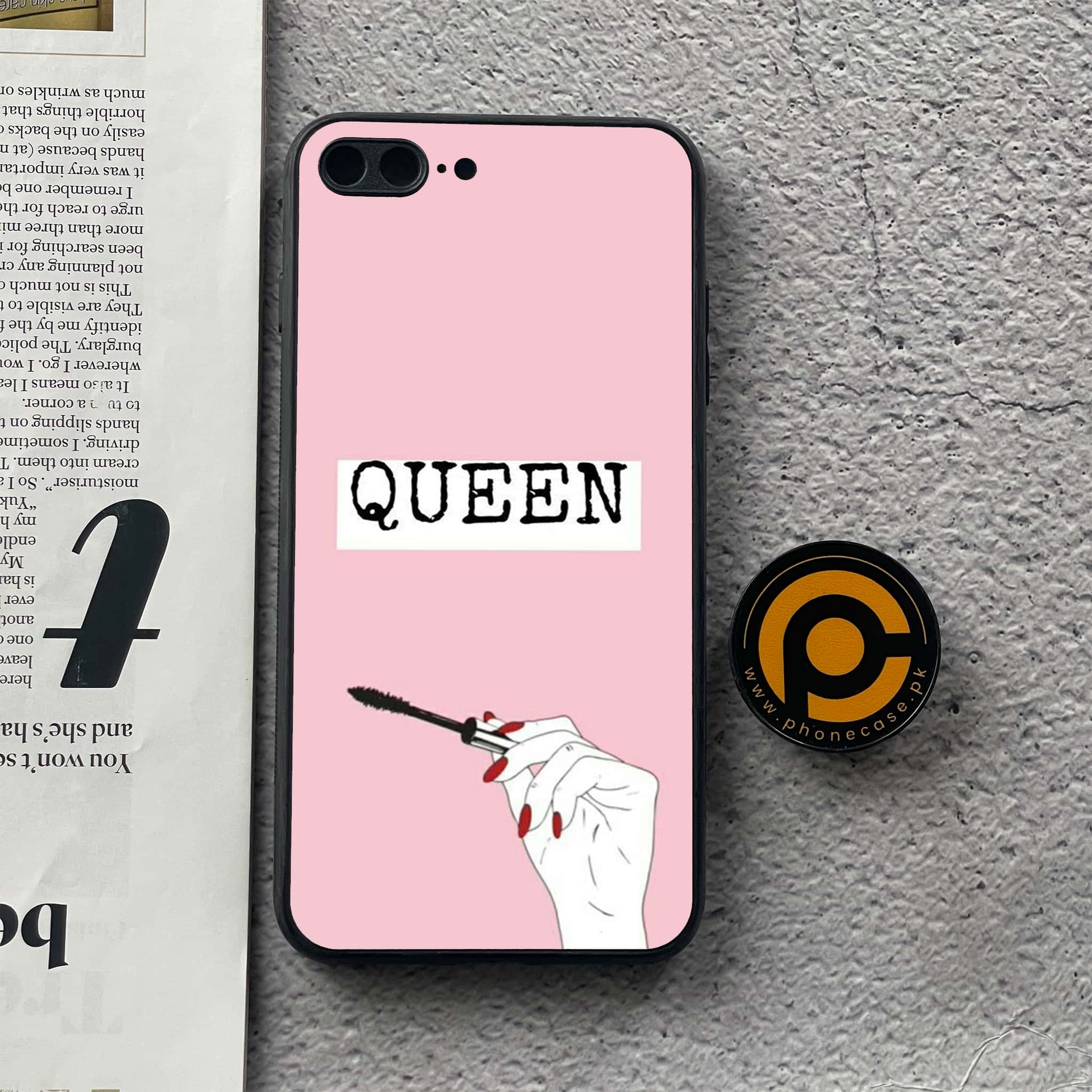 iPhone 7 Plus/ 8 Plus - Anime Girls Series - Premium Metal Printed soft Bumper shock Proof Case
