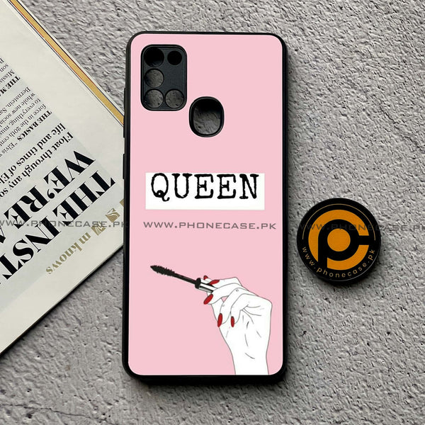 Samsung Galaxy A21s - Anime Girls Series - Premium Printed Glass soft Bumper shock Proof Case