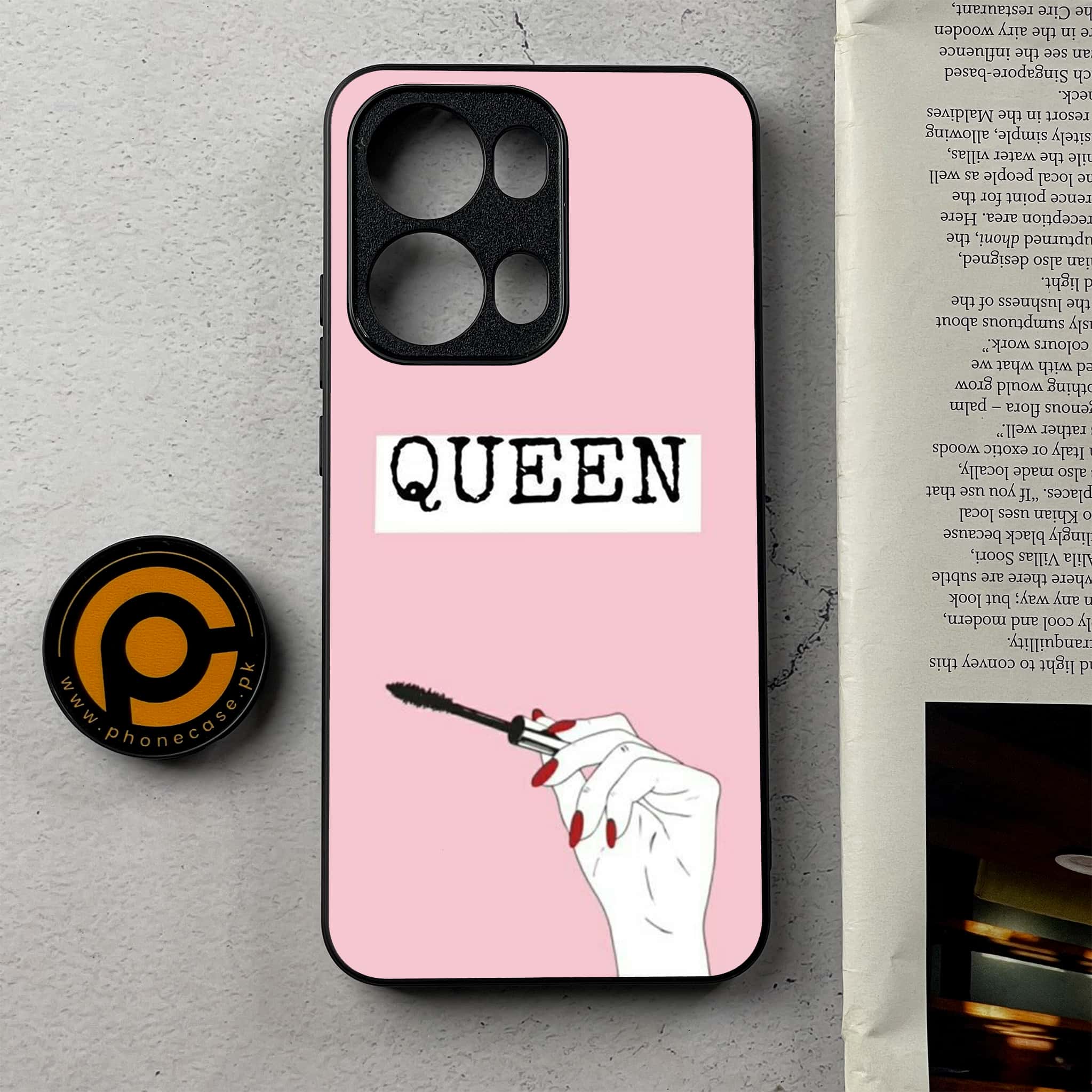 Oppo Reno 13 Pro - Anime Girls Series - Premium Metal Printed Soft Bumper Shockproof Case