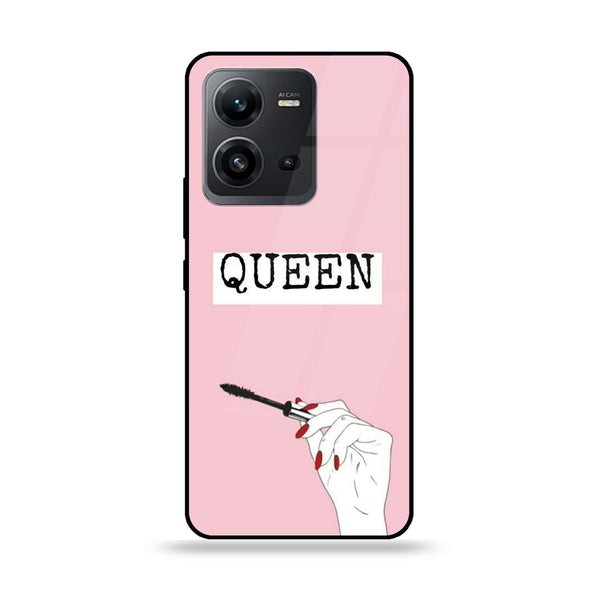 Vivo V25 5G - Anime Girls Series - Premium Printed Glass soft Bumper shock Proof Case