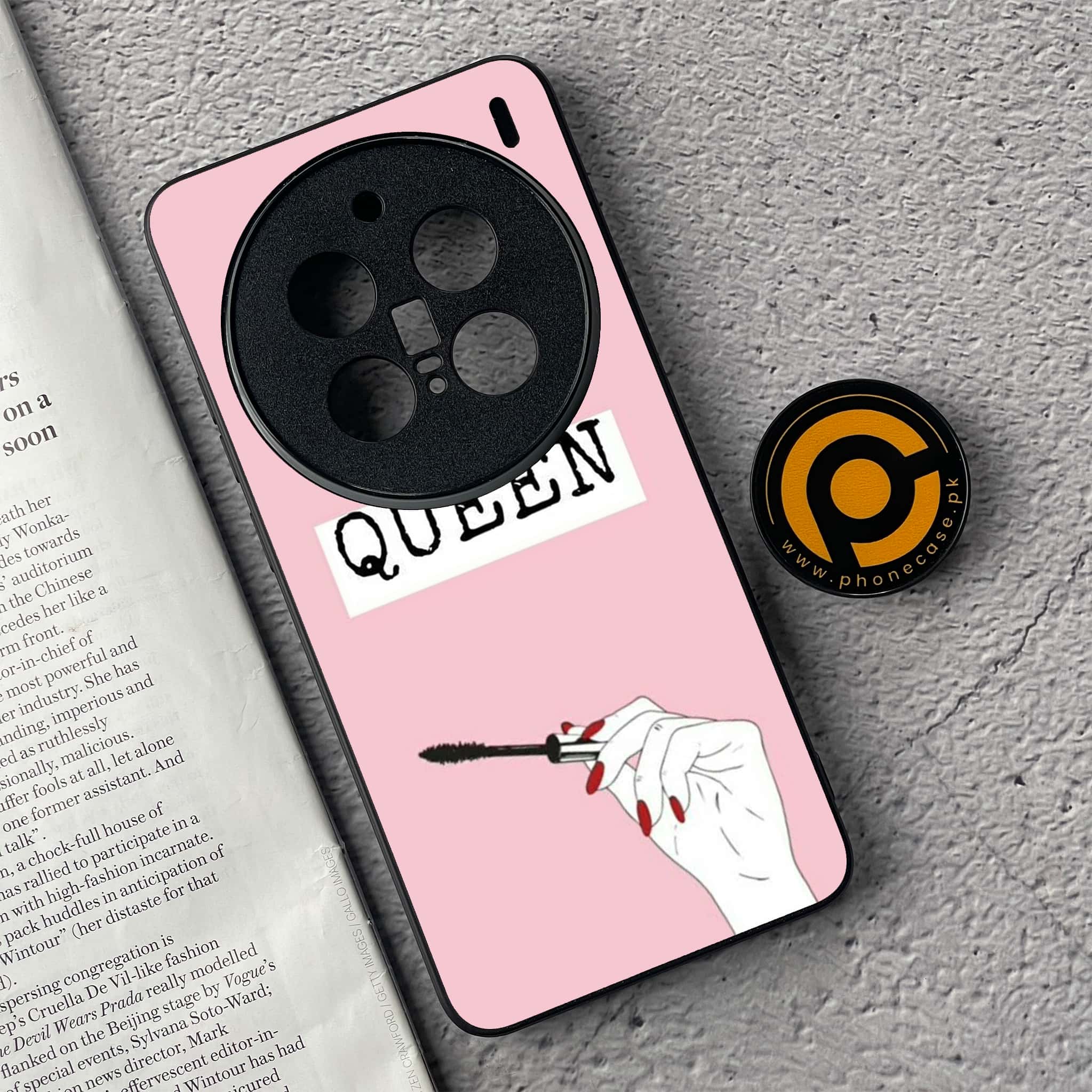 Vivo X200 Pro - Anime Girls Series - Premium Metal  Printed soft Bumper shock Proof Case