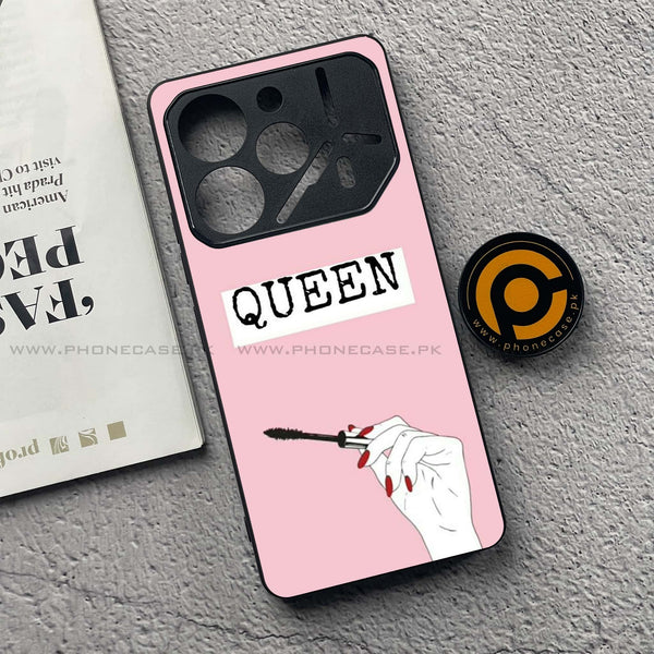 Tecno Pova 6 - Anime Girls Series - Premium Printed Glass soft Bumper shock Proof Case