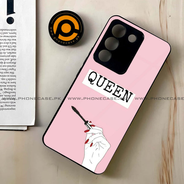 Vivo V29e - Anime Girls Series - Premium Printed Glass soft Bumper shock Proof Case