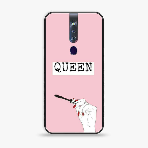 Oppo F11 Pro Anime Girls Series Premium Printed Glass soft Bumper shock Proof Case