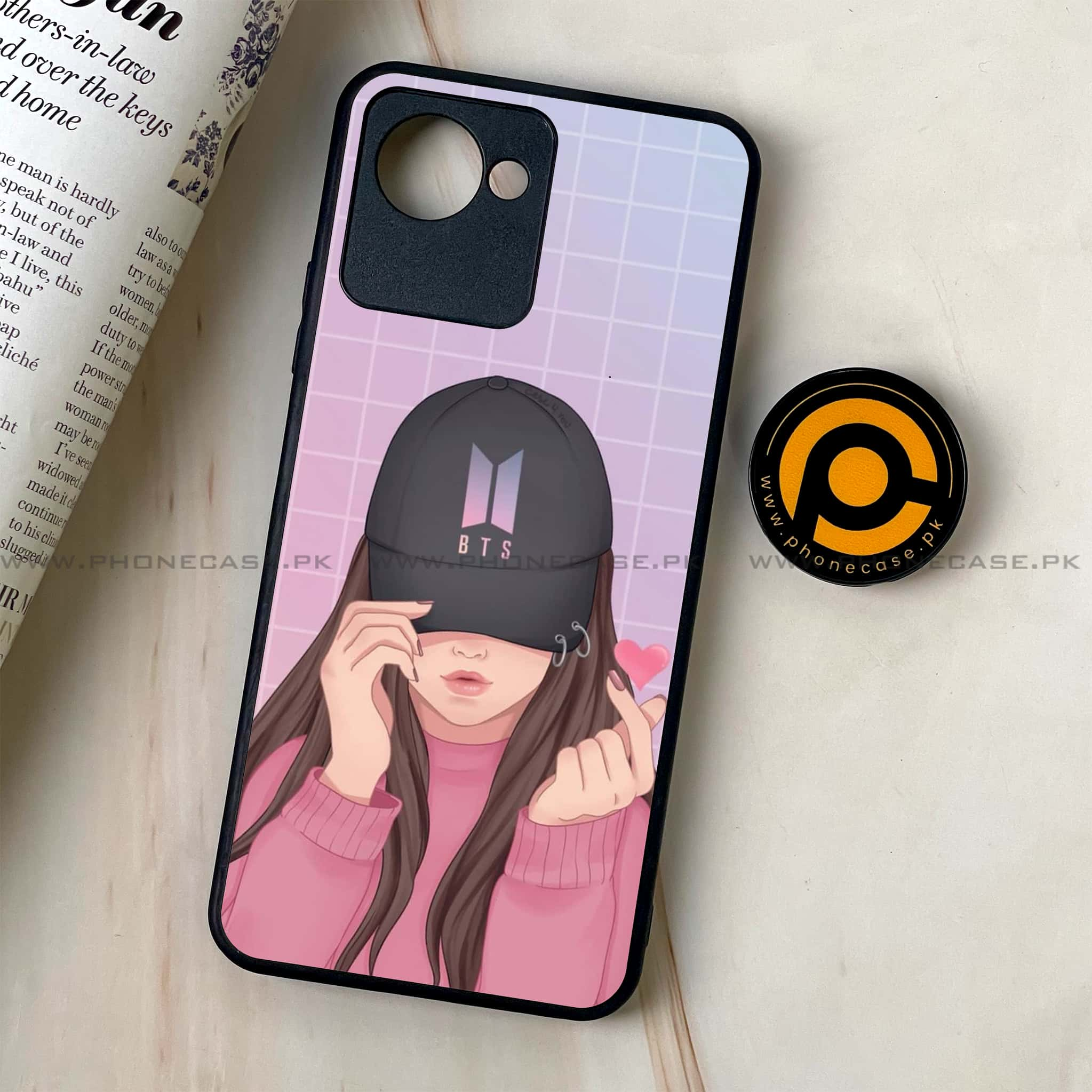 Realme C30 - Anime Girls Series - Premium Printed Glass soft Bumper shock Proof Case