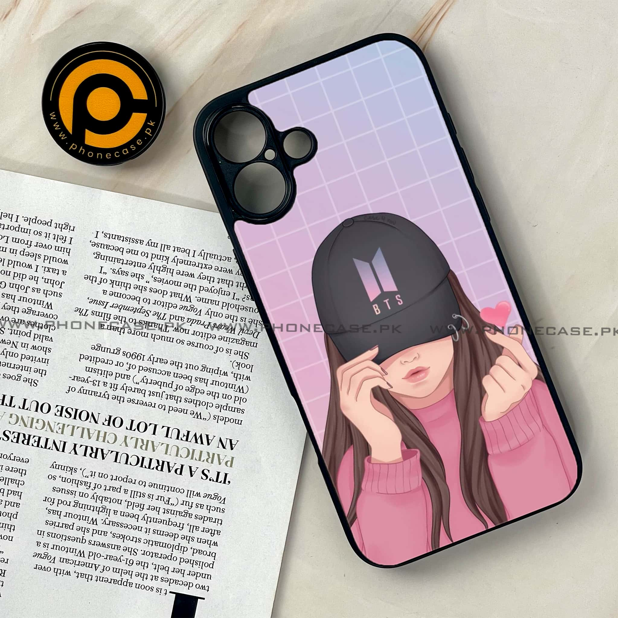 iPhone 16 - Anime Girls Series - Premium Printed Glass soft Bumper shock Proof Case