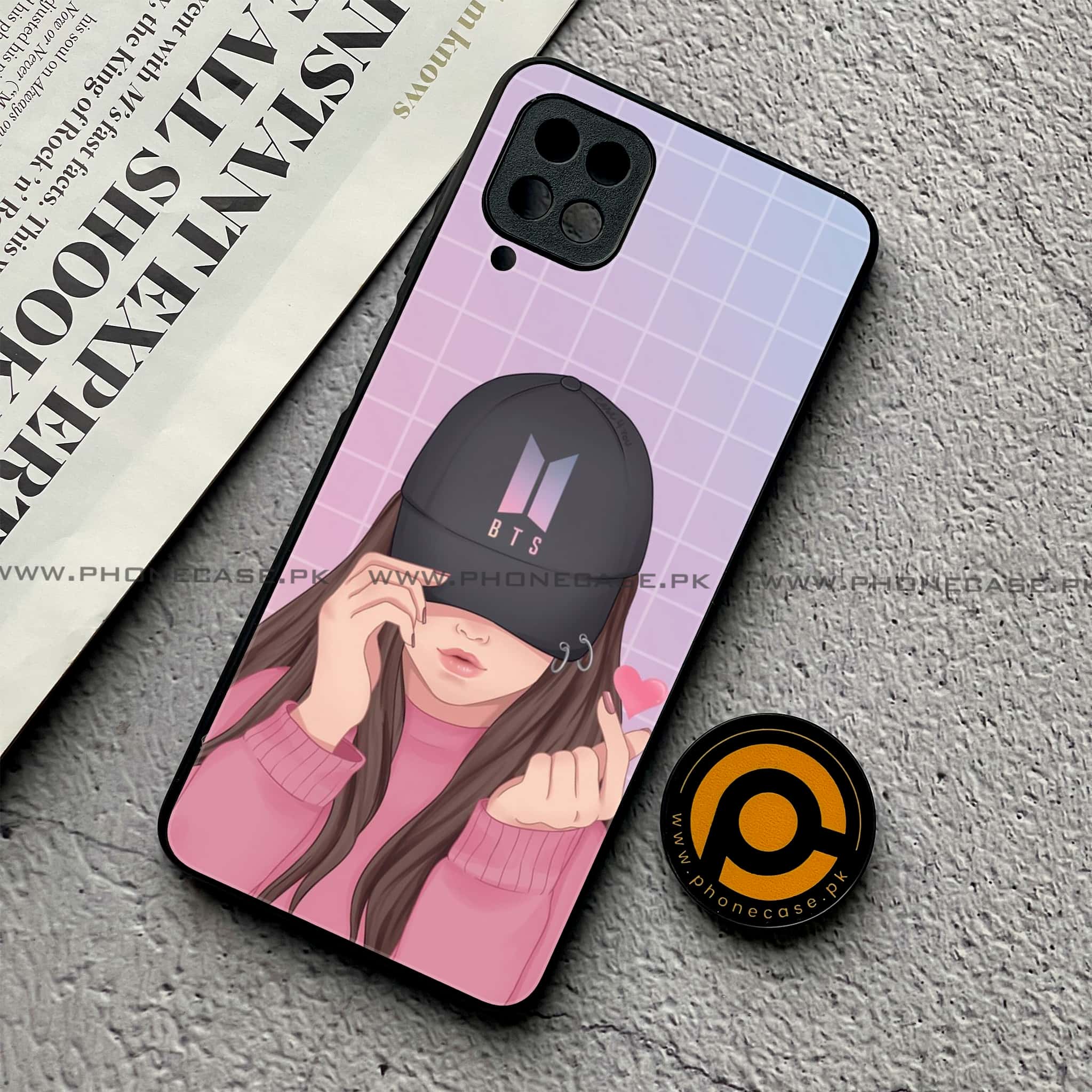 Samsung Galaxy A12 / A12 Nacho - Anime Girls Series - Premium Printed Glass soft Bumper shock Proof Case