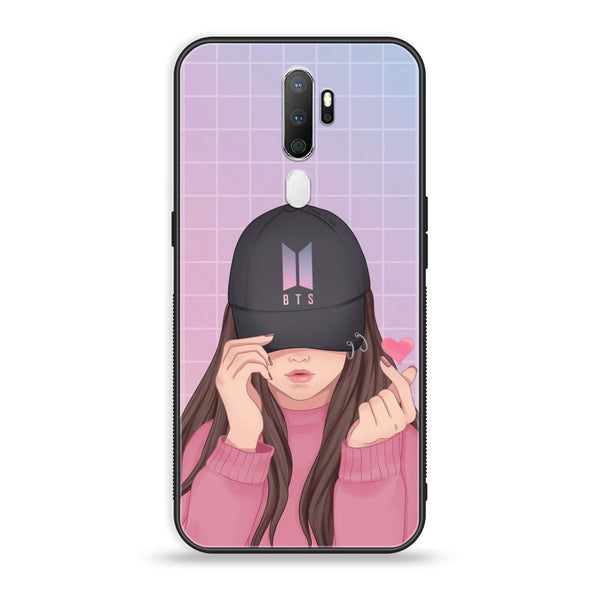 Oppo A5 2020/ A9 2020 - Anime Girls Design 3- Premium Metal Printed soft Bumper shock Proof Case CS-31718