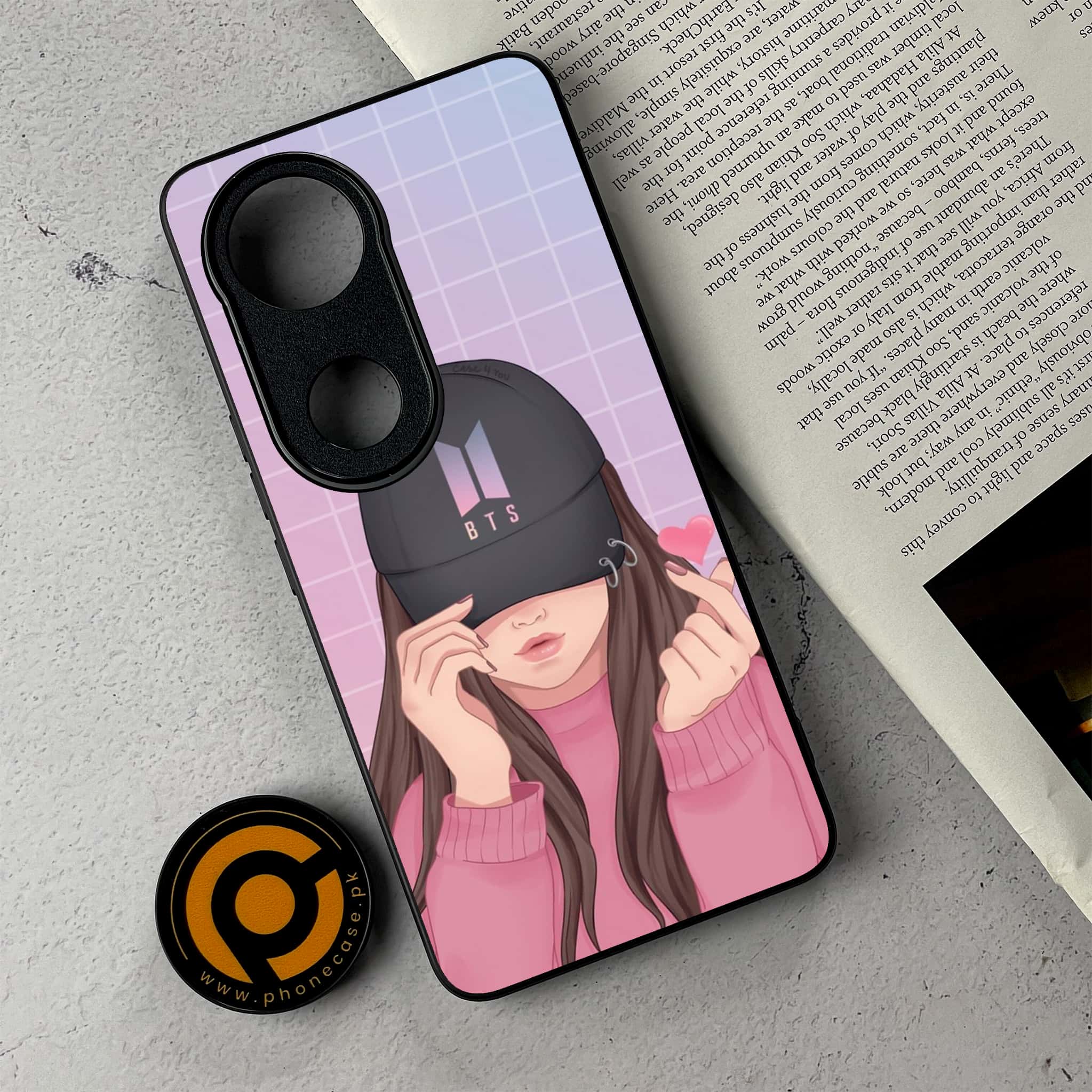Vivo V50 - Anime Girls Series - Premium Metal Printed Soft Bumper Shockproof Case