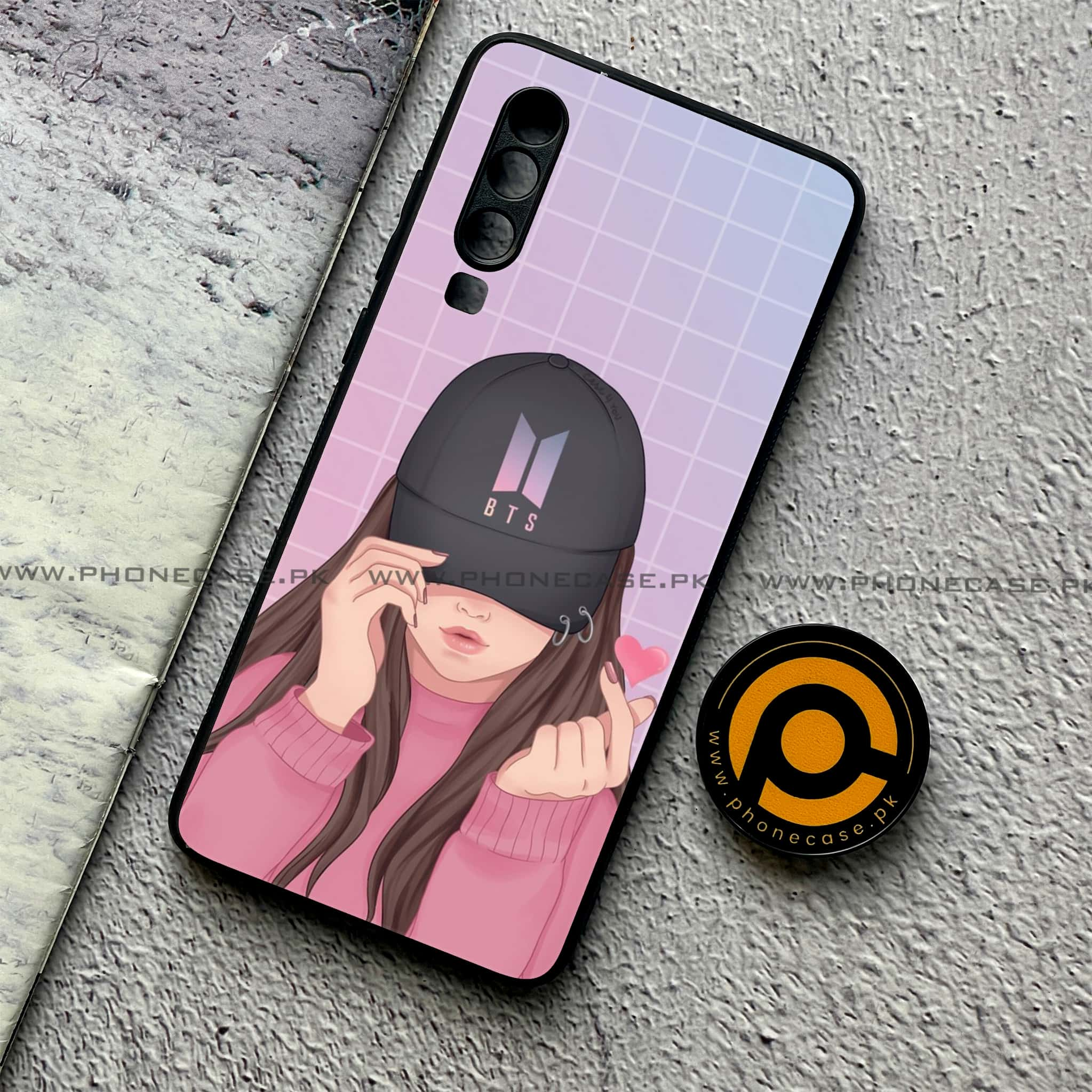 Huawei P30 - Anime Girls Series - Premium Printed Glass soft Bumper shock Proof Case