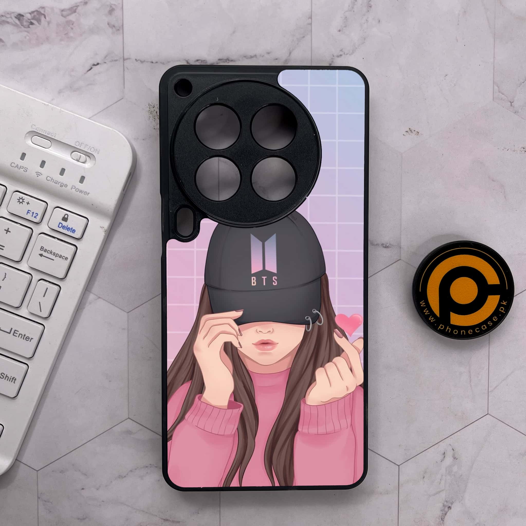 Tecno Camon 30 Premier - Anime Girls Series - Premium Metal Printed soft Bumper shock Proof Case