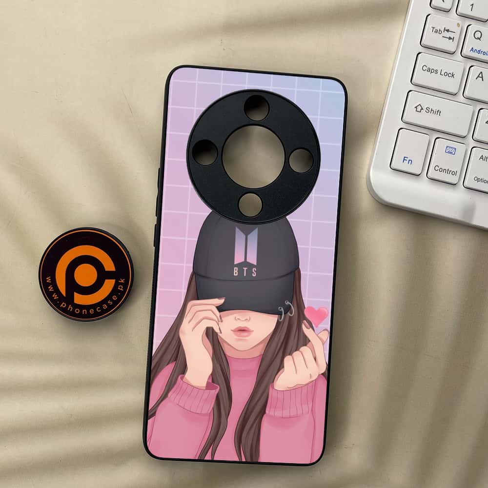HONOR X9b 5G - Anime Girls Series - Premium Metal  Printed soft Bumper shock Proof Case