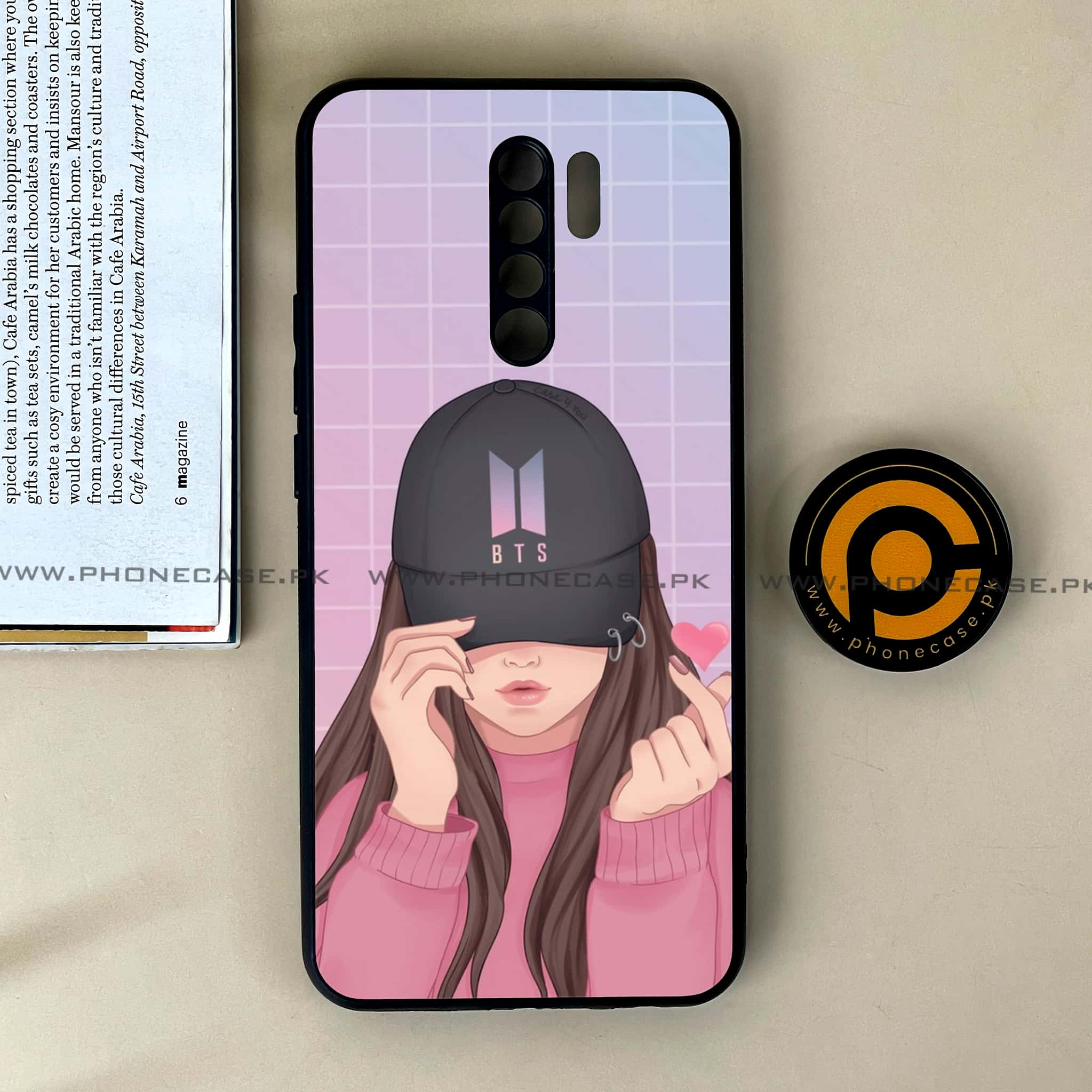 Xiaomi Redmi 9 - Anime Girls Series - Premium Printed Glass soft Bumper shock Proof Case