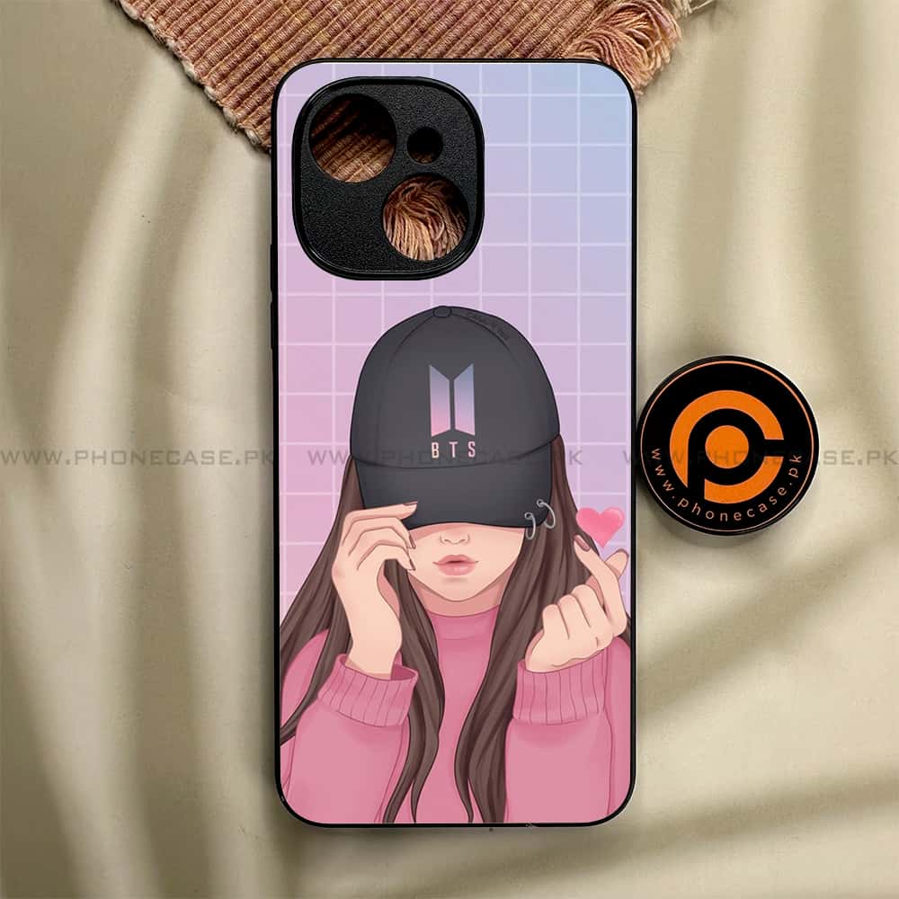 Tecno Spark 40C - Anime Girls Series - Premium Metal Printed soft Bumper shock Proof Case