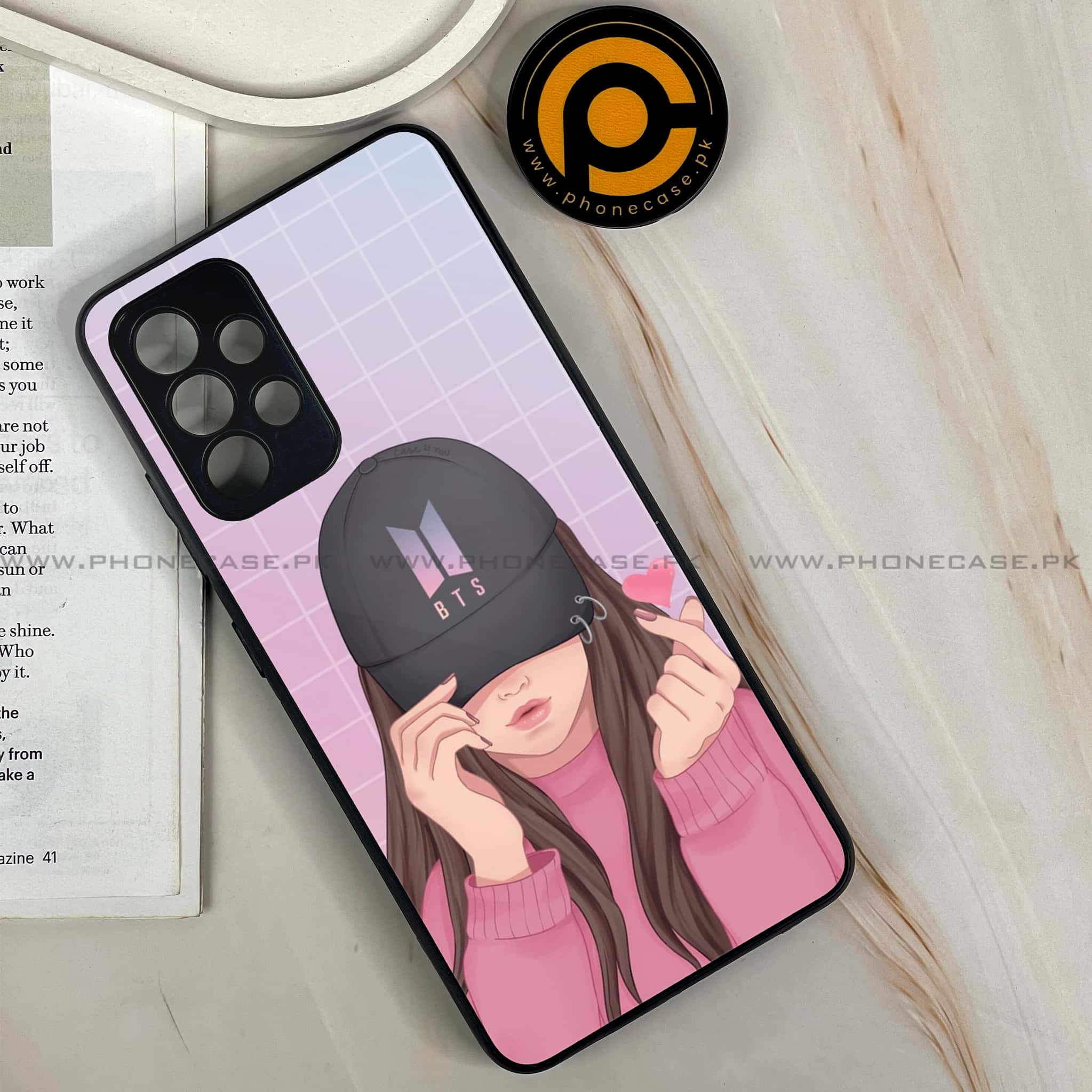 Galaxy A32 - Anime Girls Series - Premium Printed Glass soft Bumper shock Proof Case