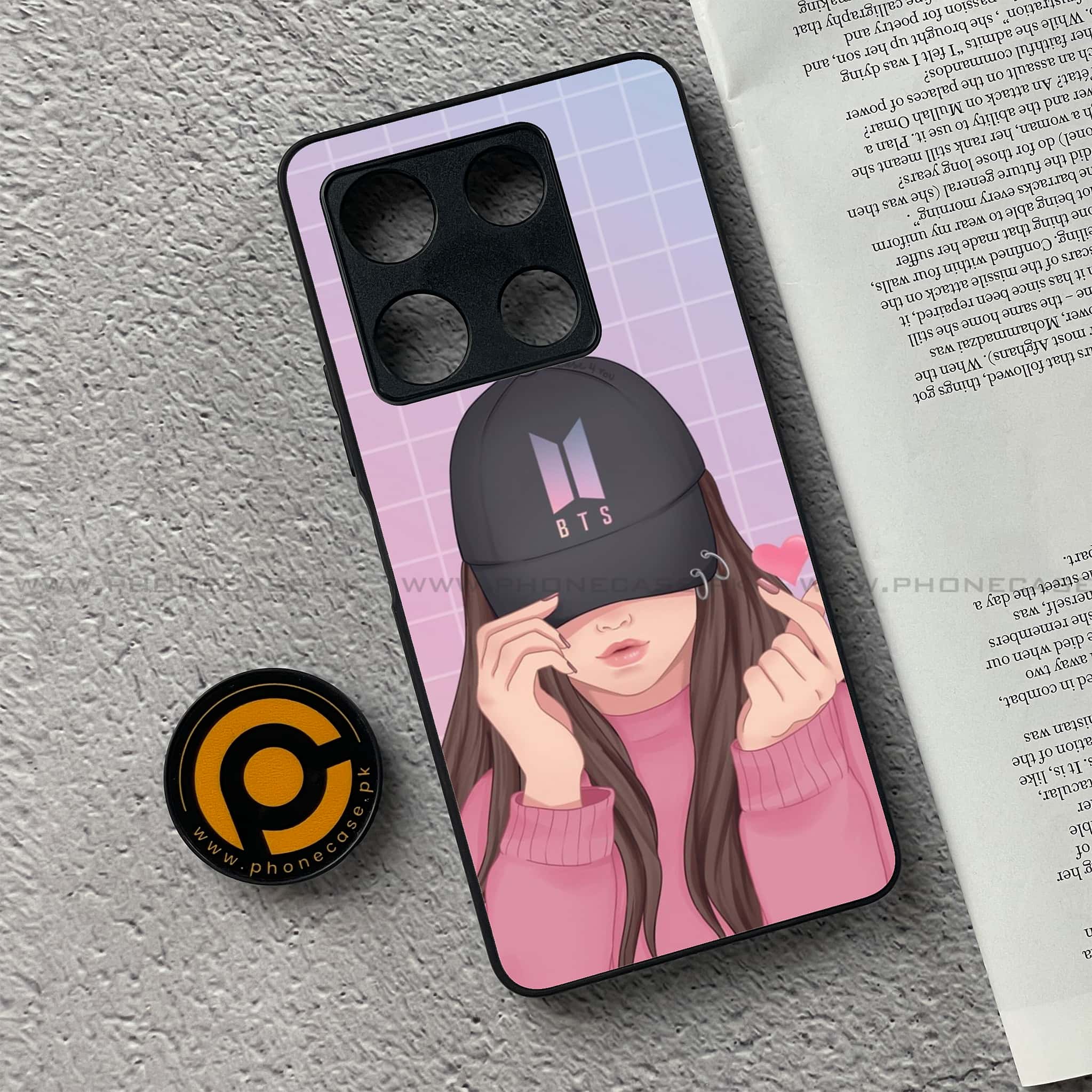 Infinix Note 30 Pro - Anime Girls Series - Premium Metal Printed soft Bumper shock Proof Case