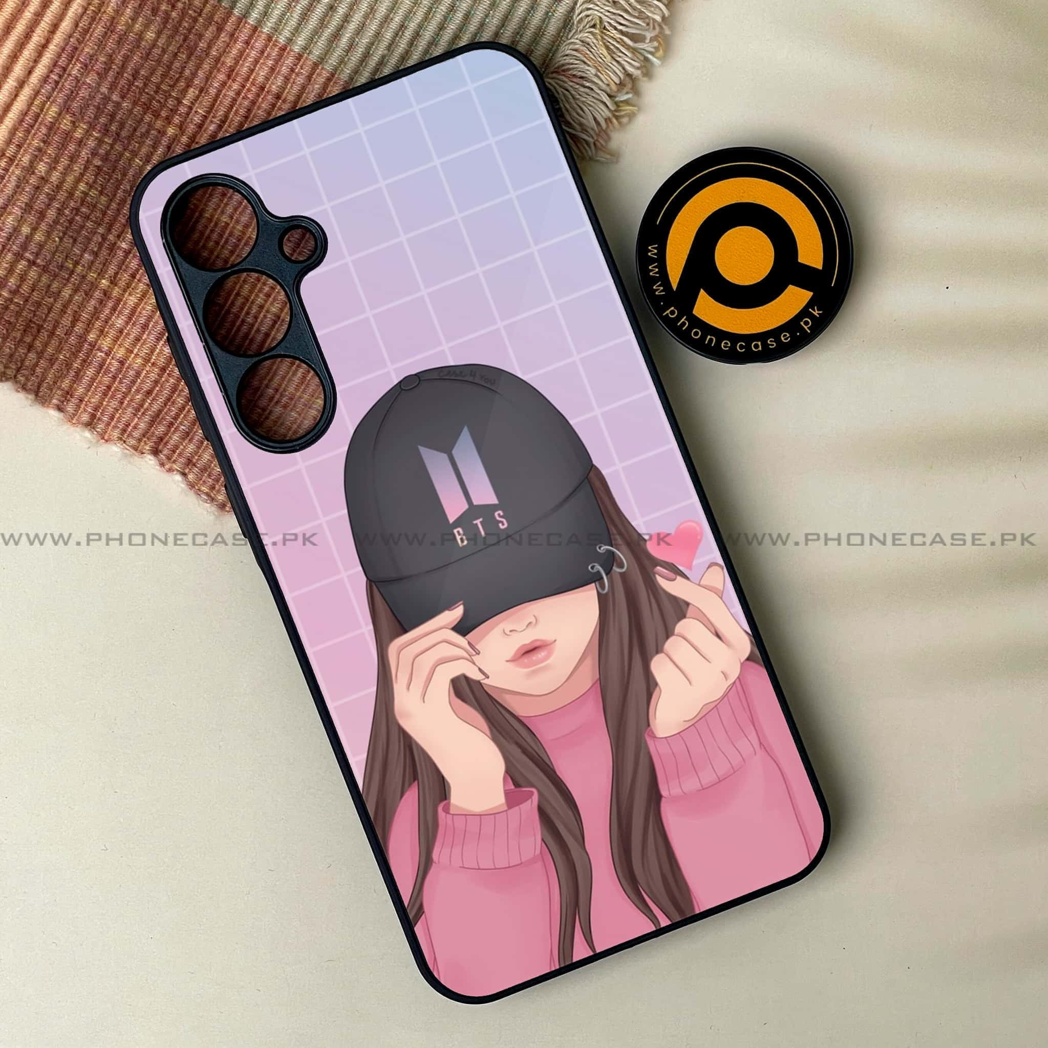 Galaxy A55 5G - Anime Girls Series -  Premium Printed Metal soft Bumper shock Proof Case