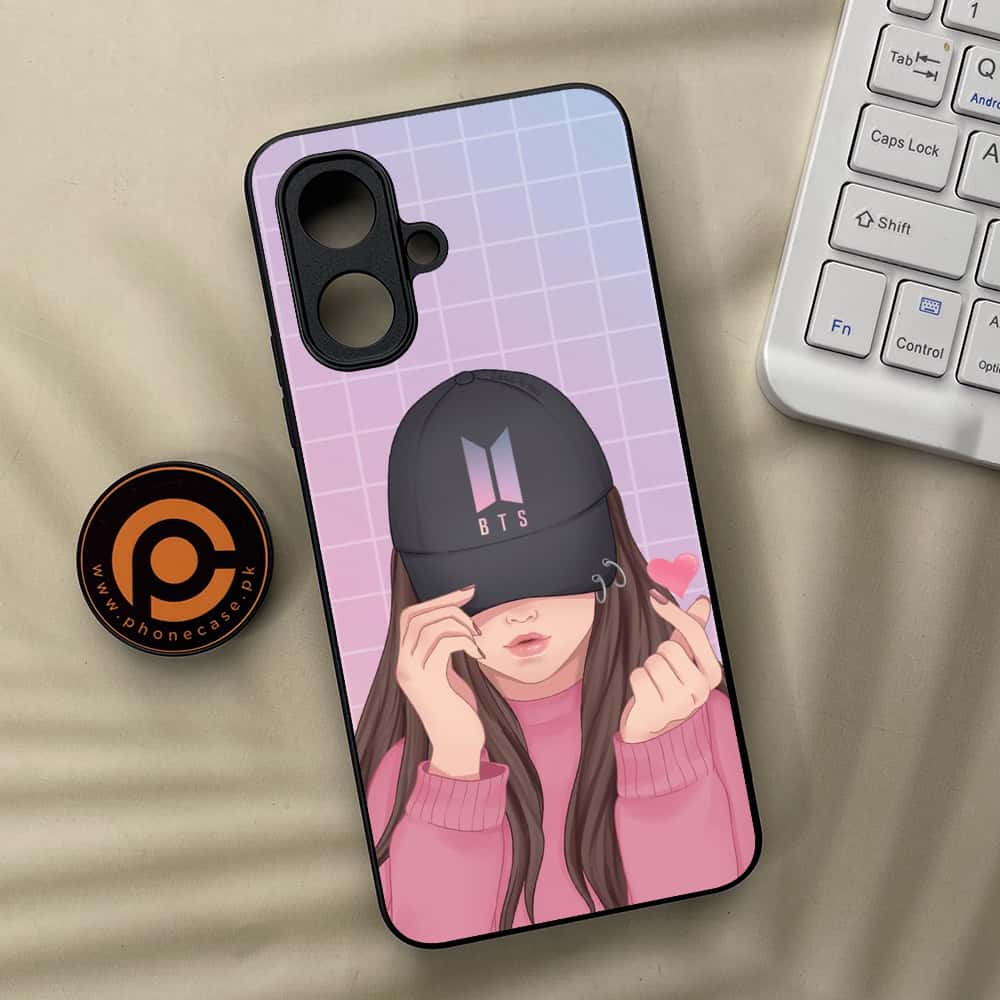 Tecno Spark Go 2 - Anime Girls Series - Premium Metal Printed soft Bumper Shock Proof Case