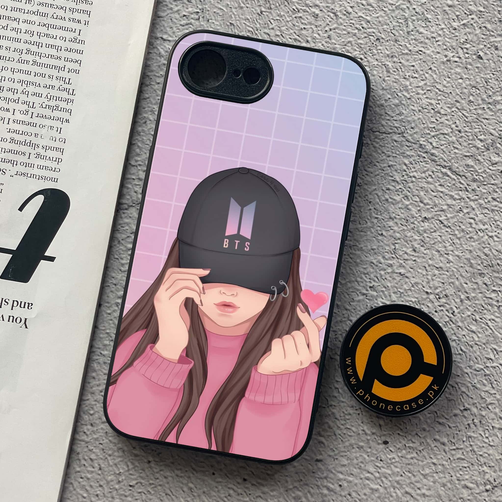 iPhone 16e - Anime Girls Series - Premium Metal  Printed soft Bumper shock Proof Case