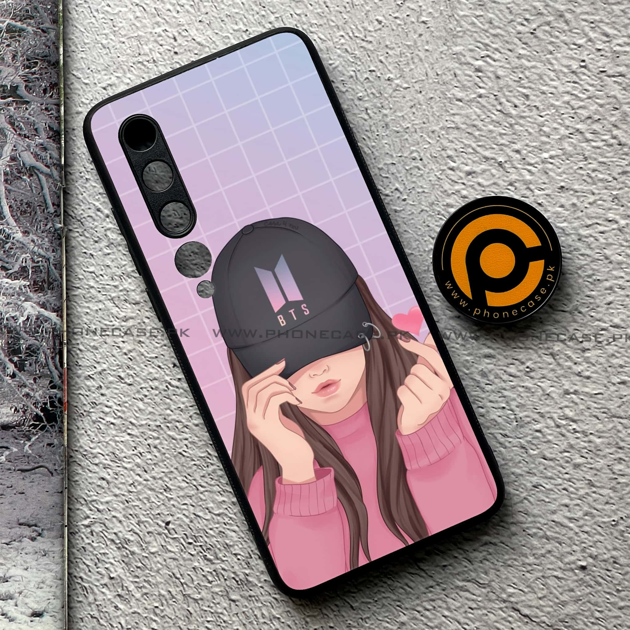 Xiaomi Mi 10 - Anime Girls Series - Premium Printed Glass soft Bumper shock Proof Case