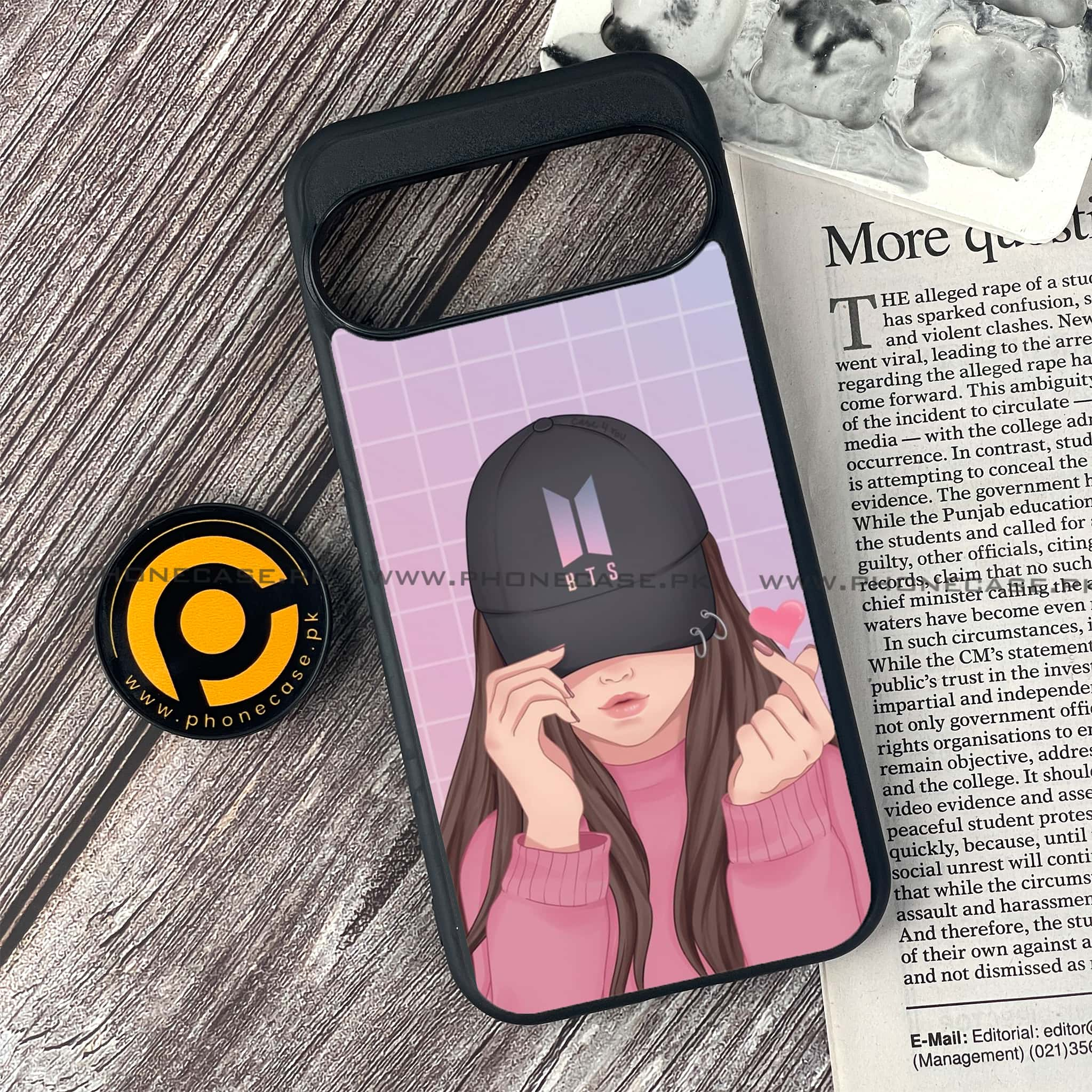 Google Pixel 9 Pro - Anime Girls Series - Premium Printed Glass soft Bumper shock Proof Case