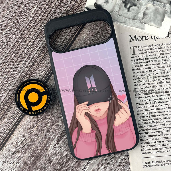 Google Pixel 9 - Anime Girls Design 3  - Premium Metal Printed soft Bumper Shock Proof Case  CS-38246