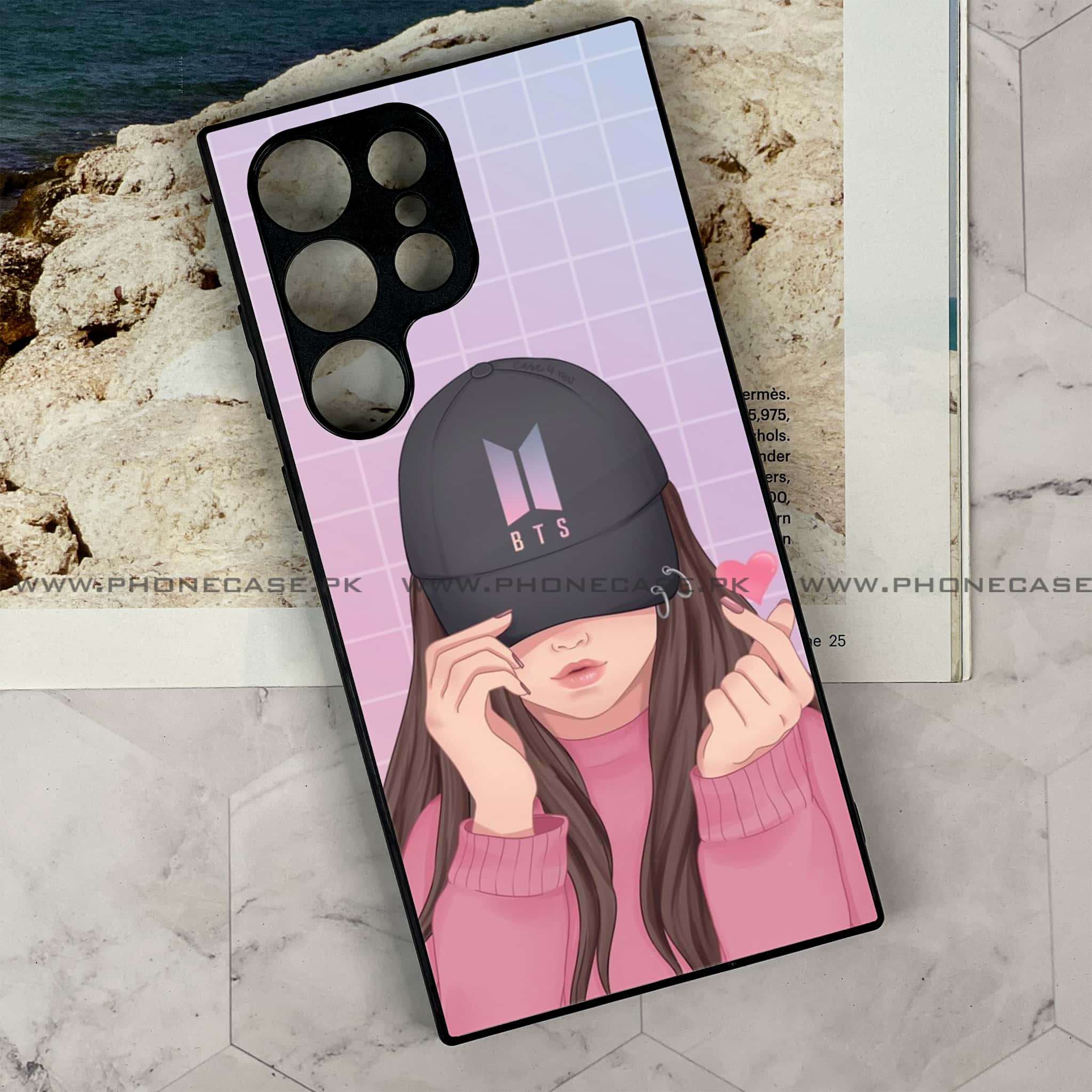Samsung Galaxy S22 Ultra - Anime Girls Series - Premium Metal Printed soft Bumper shock Proof Case