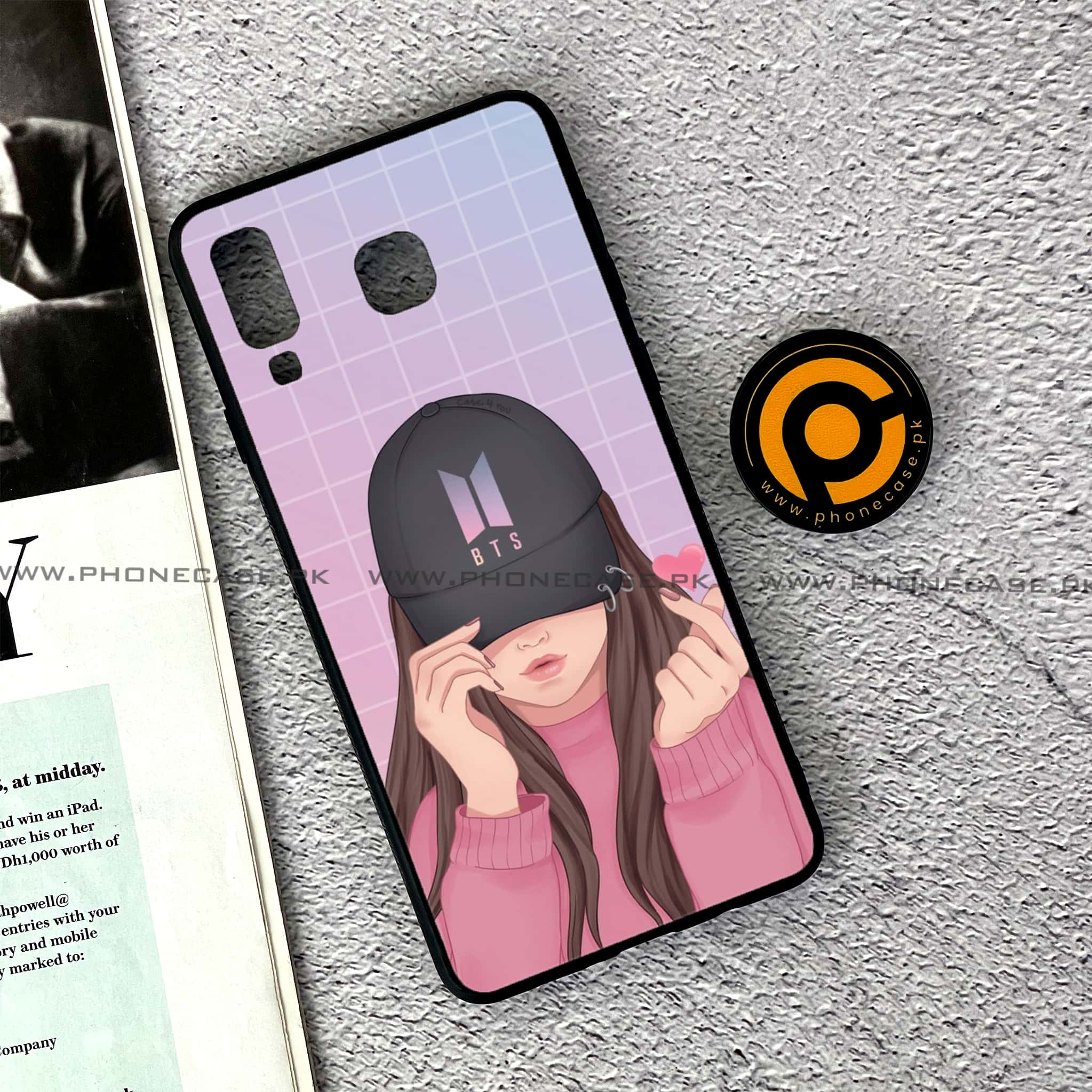 Samsung Galaxy A8 Star(A9 Star) - Anime Girls Series - Premium Printed Glass soft Bumper shock Proof Case