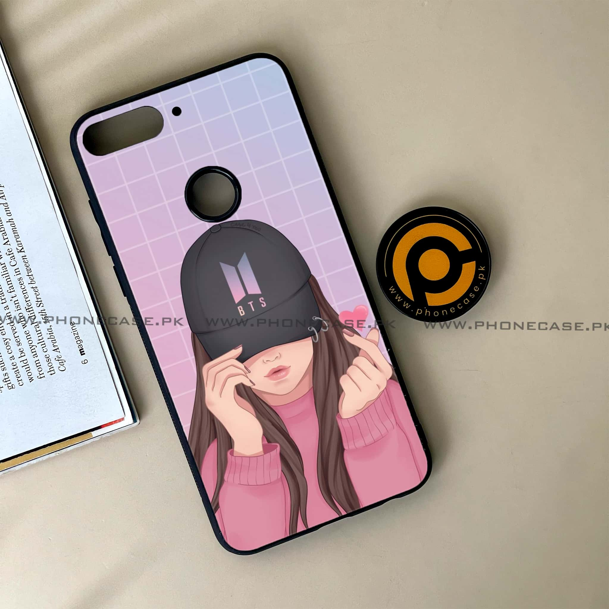 Huawei Y7 Prime (2018) - Anime Girls Series - Premium Printed Glass soft Bumper shock Proof Case