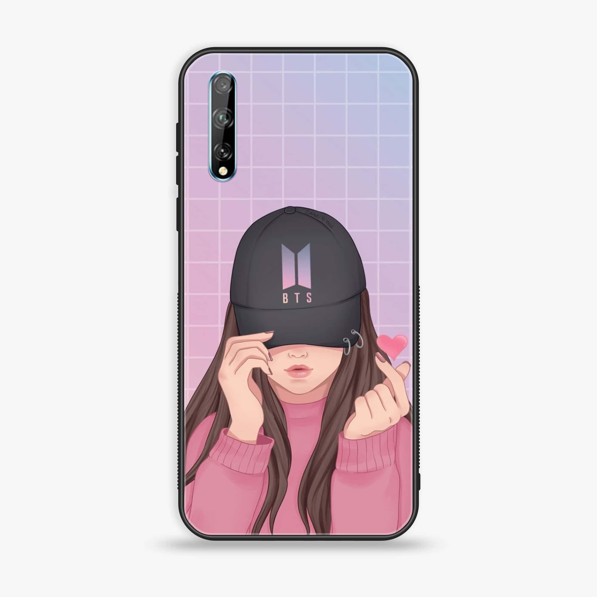 Huawei Y8p - Anime Girls Series - Premium Printed Glass soft Bumper shock Proof Case
