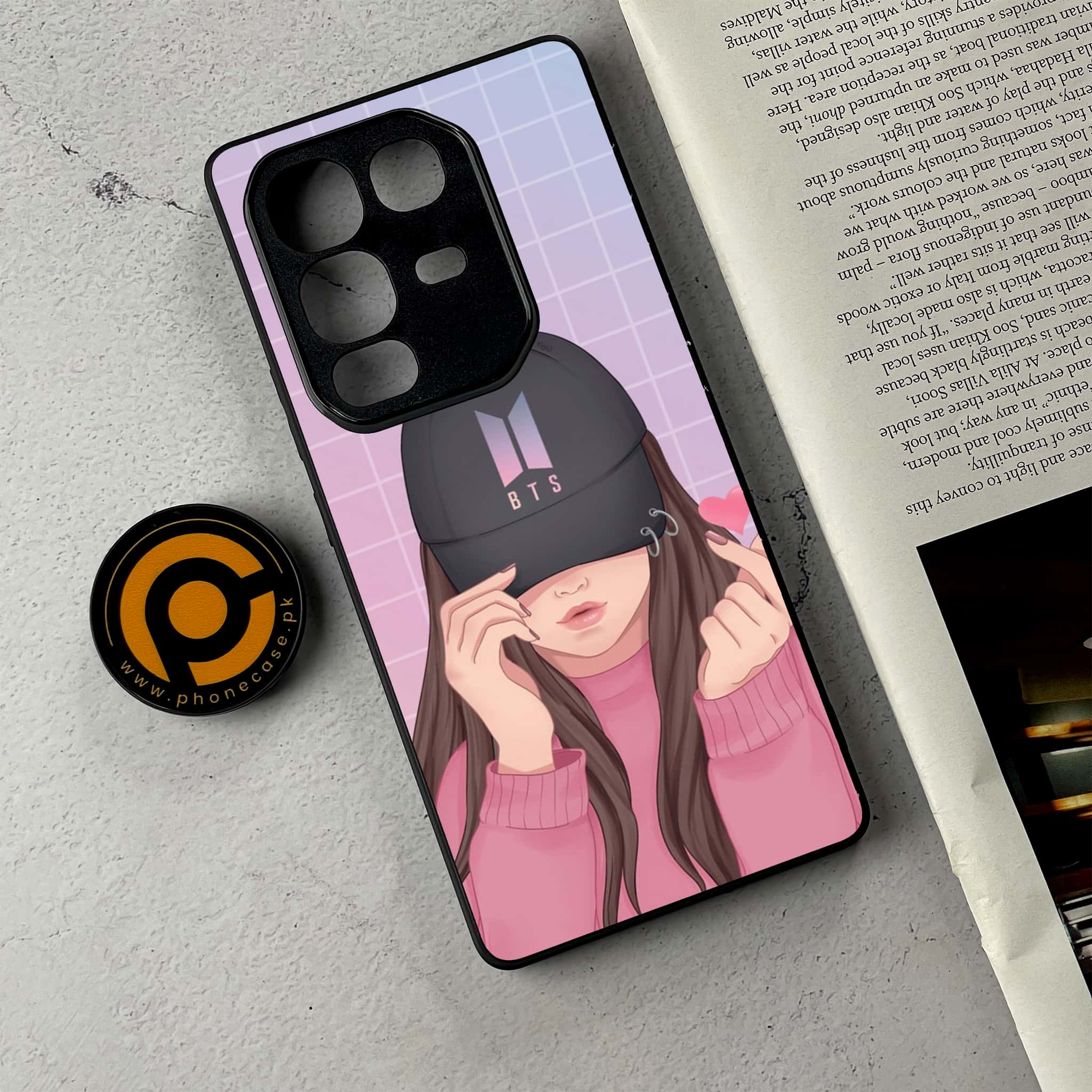 Infinix Note 50 Pro Plus - Anime Girls Series - Premium Metal Printed Soft Bumper Shockproof Case
