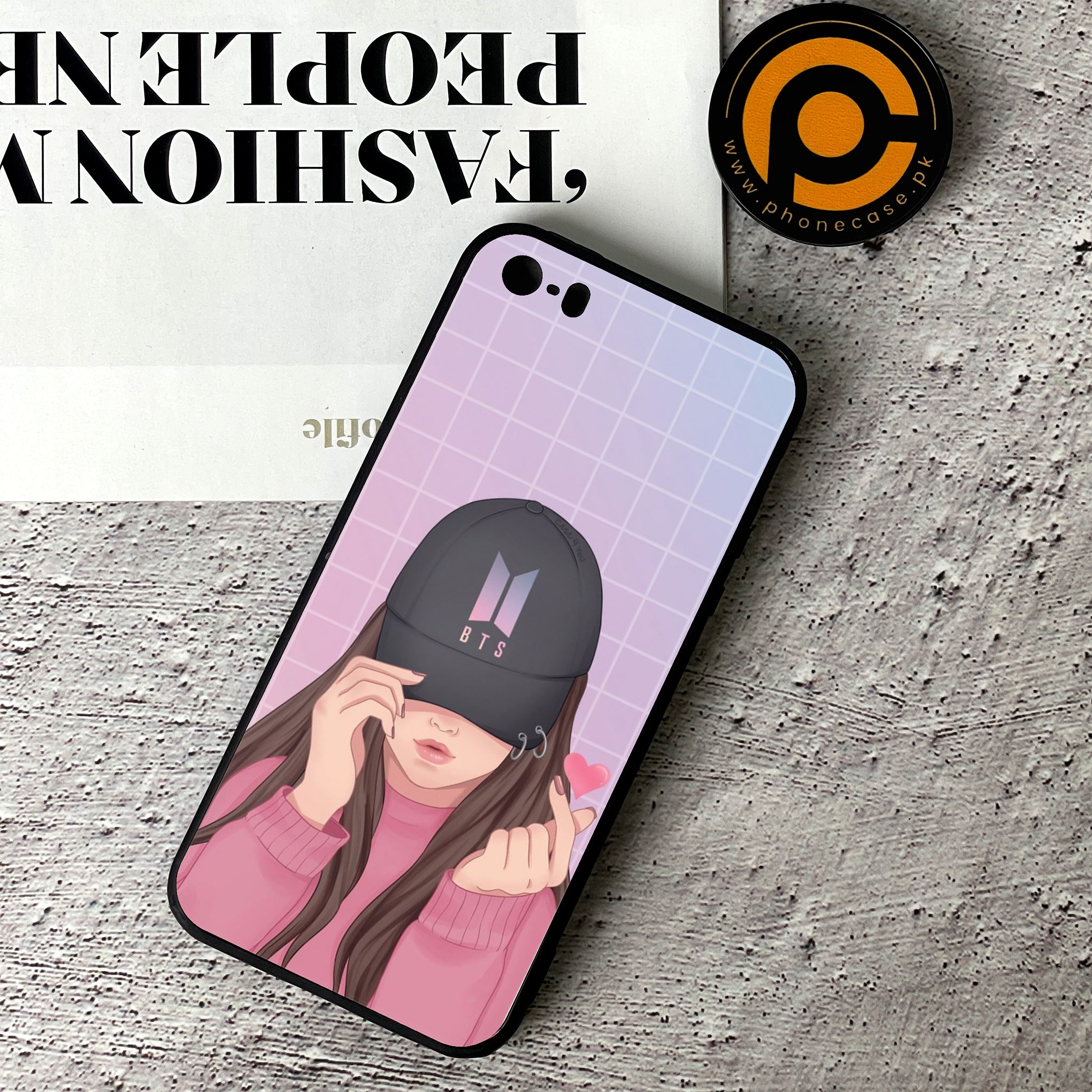 iPhone 5/5c/5s - Anime Girls Series - Premium Printed Glass soft Bumper shock Proof Case