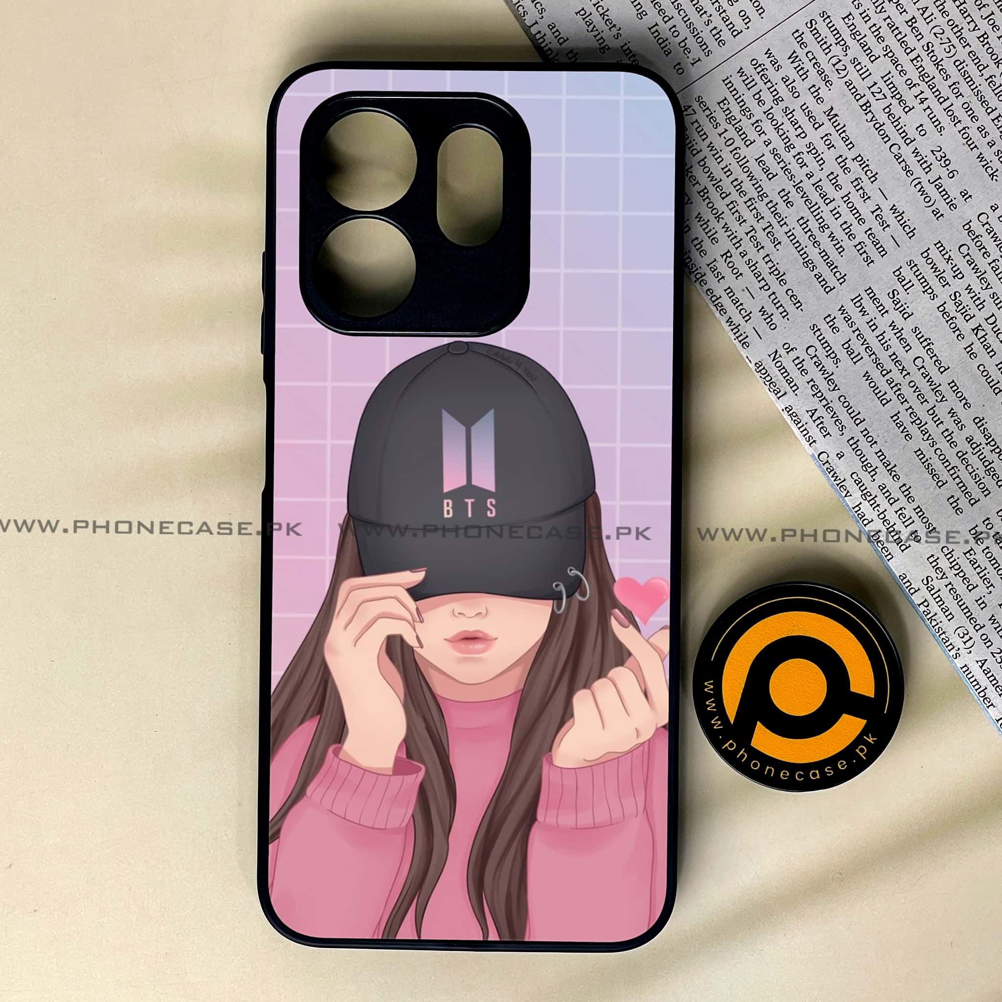 Infinix Smart 9 HD - Anime Girls Series - Premium Metal Printed soft Bumper shock Proof Case