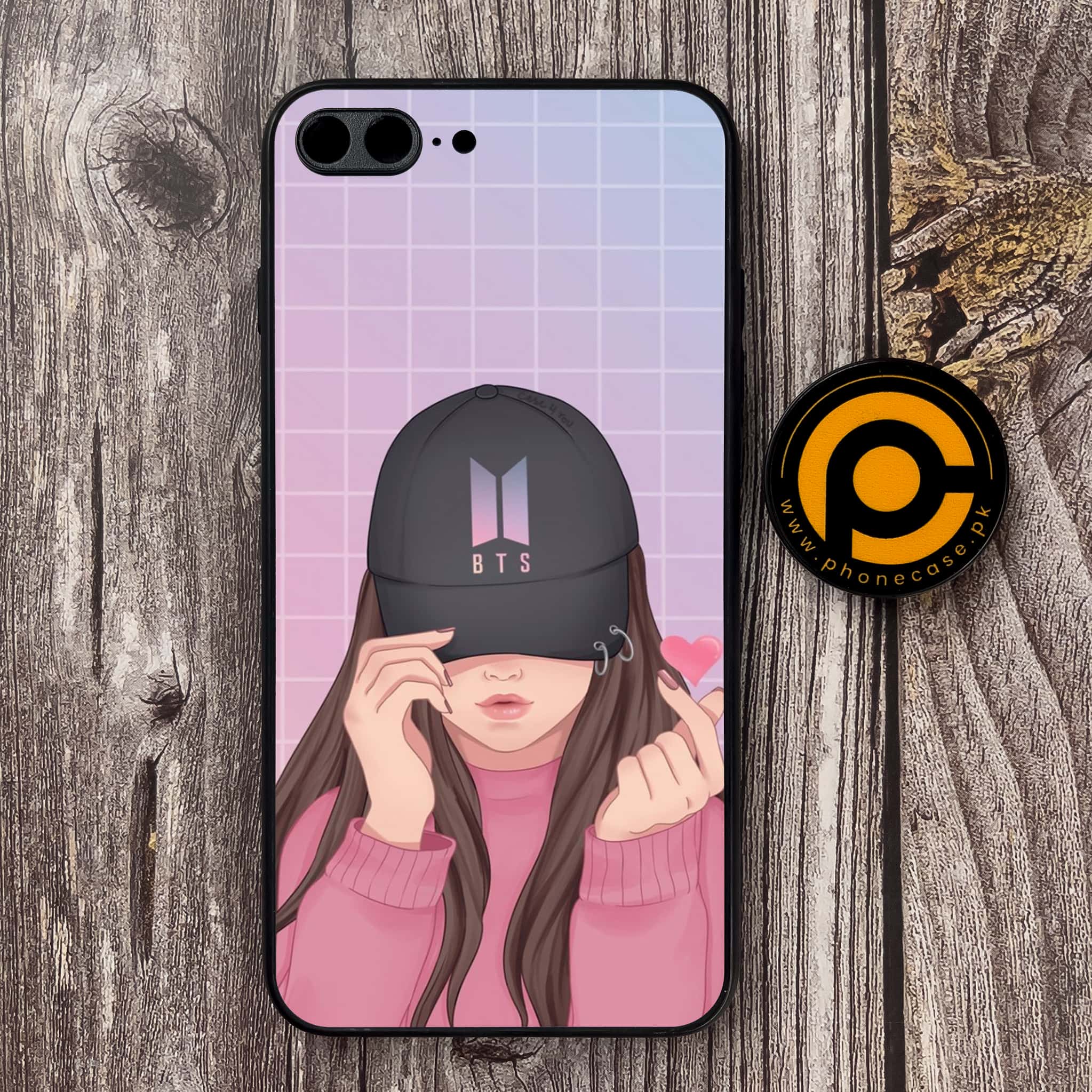 iPhone 7 Plus/ 8 Plus - Anime Girls Series - Premium Metal Printed soft Bumper shock Proof Case
