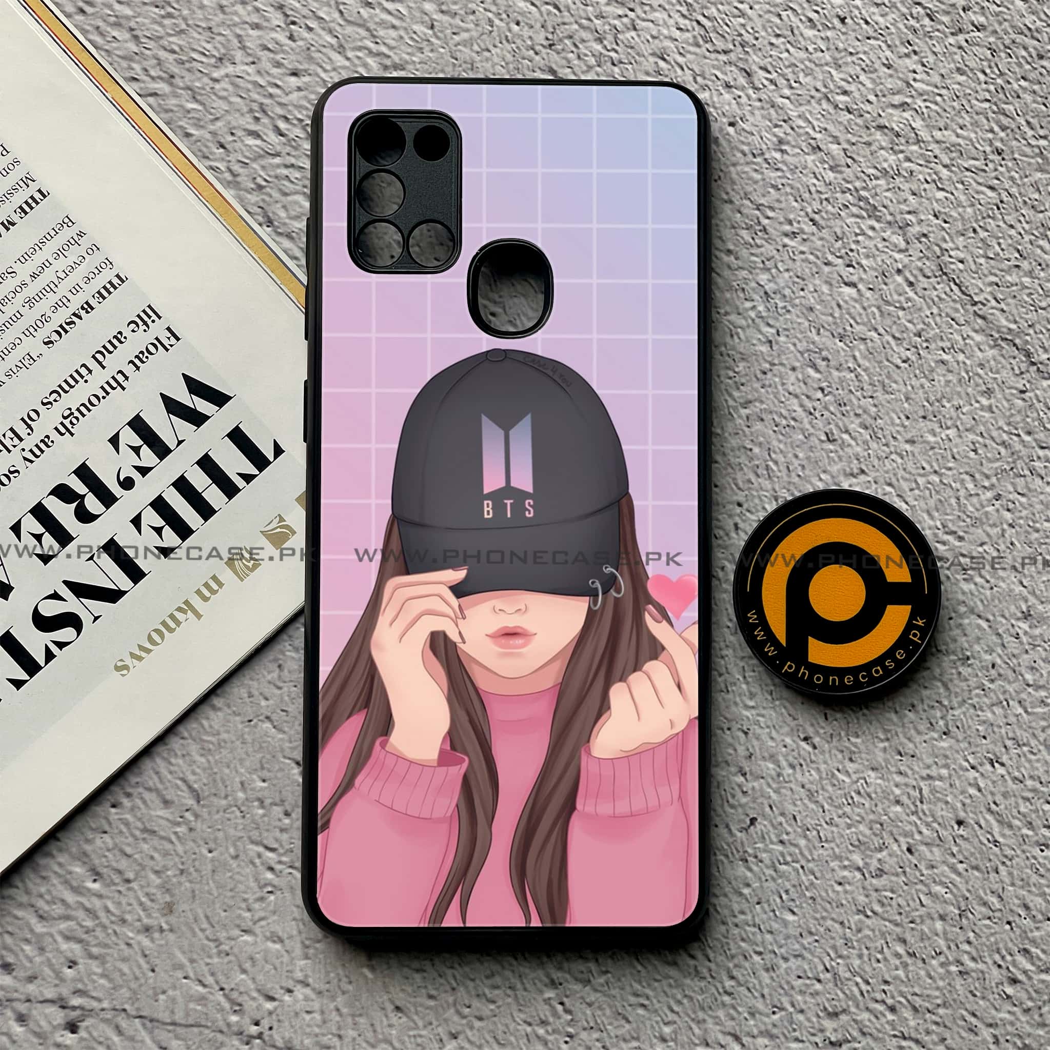Samsung Galaxy A21s - Anime Girls Series - Premium Printed Glass soft Bumper shock Proof Case