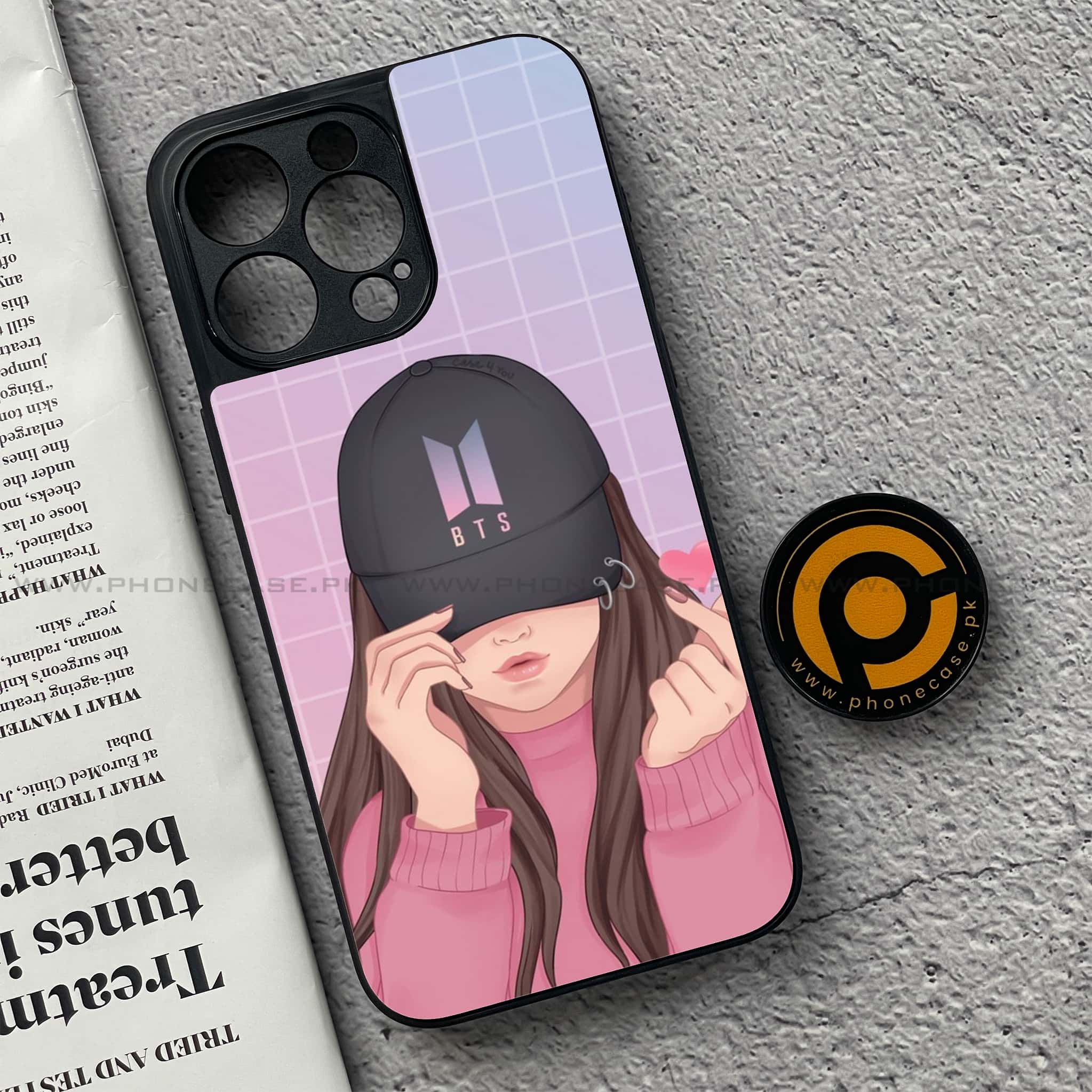 iPhone 15 Pro - Anime Girls Series - Premium Metal Printed soft Bumper shock Proof Case