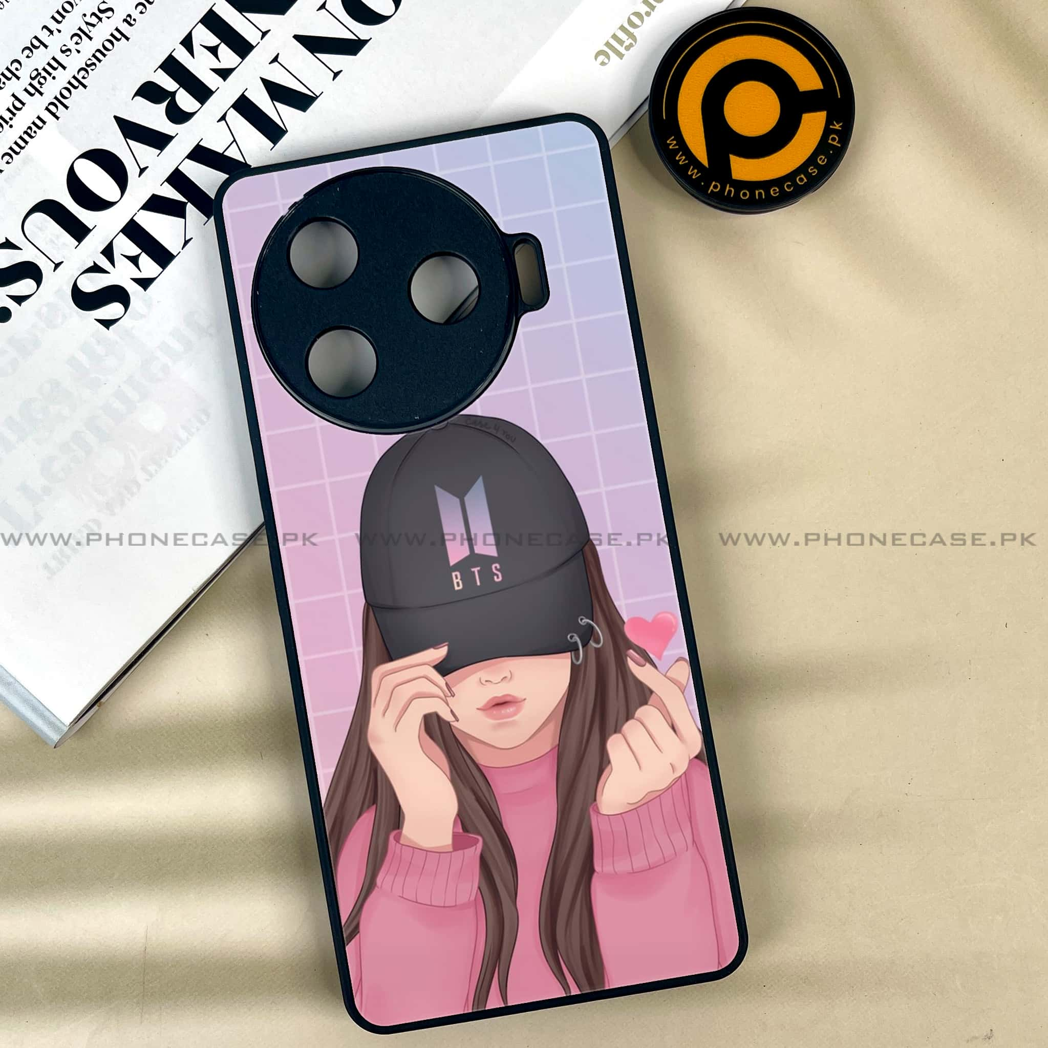 Tecno Camon 30 Pro - Anime Series - Premium Printed Glass soft Bumper shock Proof Case