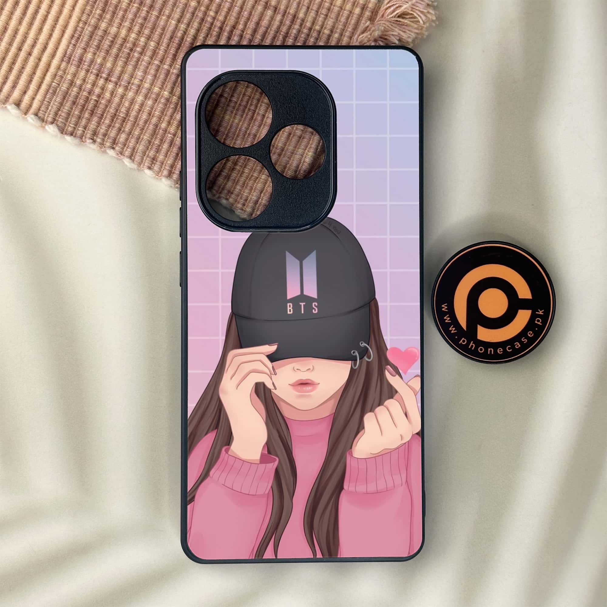 Realme GT 6 - Anime Girls Series - Premium Metal Printed soft Bumper shock Proof Case