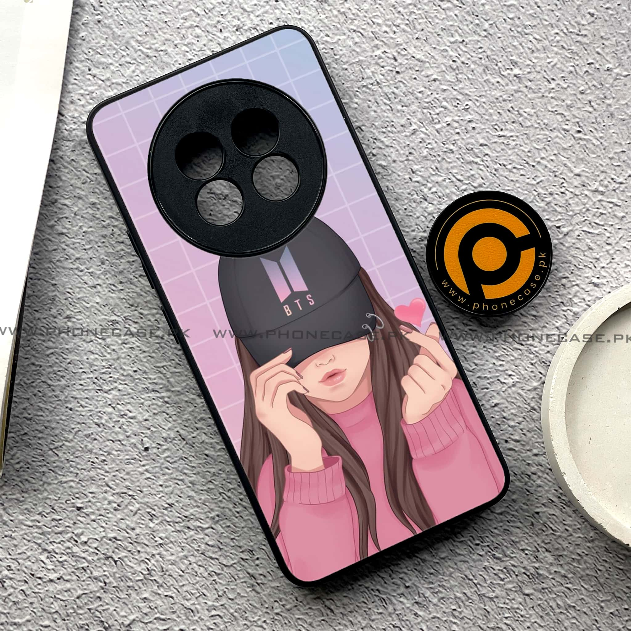 Realme 13 Plus - Anime Girls Series - Premium Printed Glass soft Bumper shock Proof Case