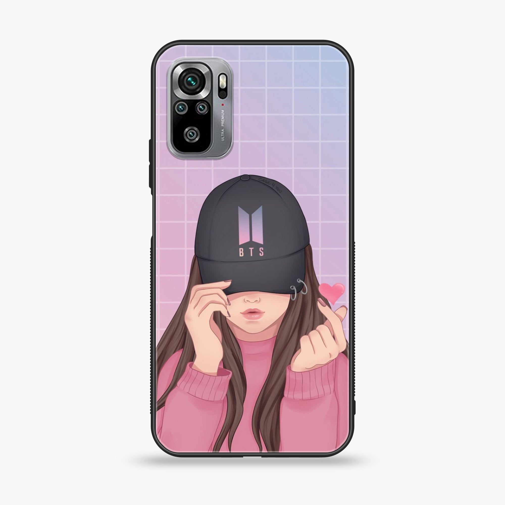 Xiaomi Redmi Note 10S- Anime Girls Series - Premium Printed Glass soft Bumper shock Proof Case