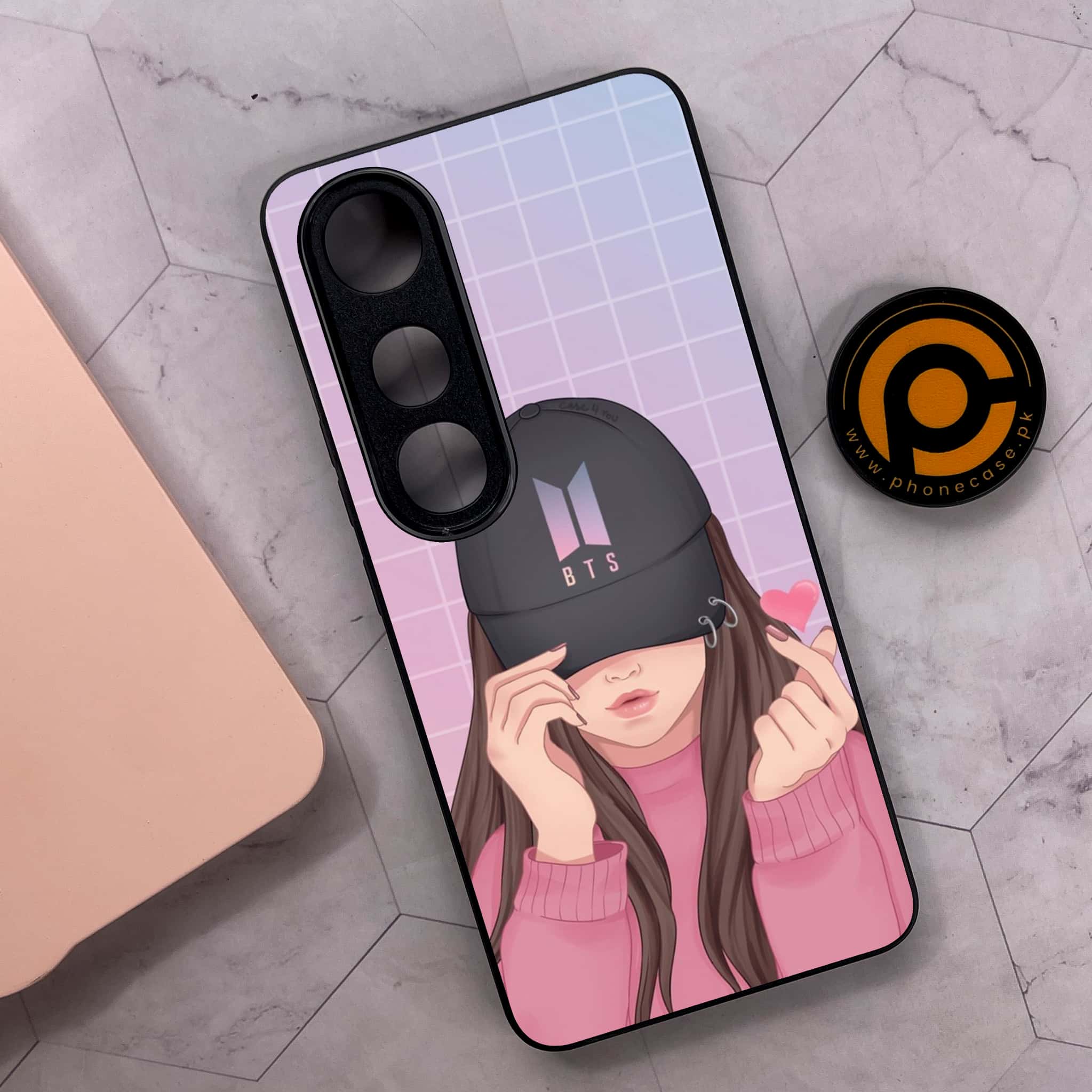 Vivo V50 Lite - Anime Girls Series - Premium Metal Printed soft Bumper shock Proof Case