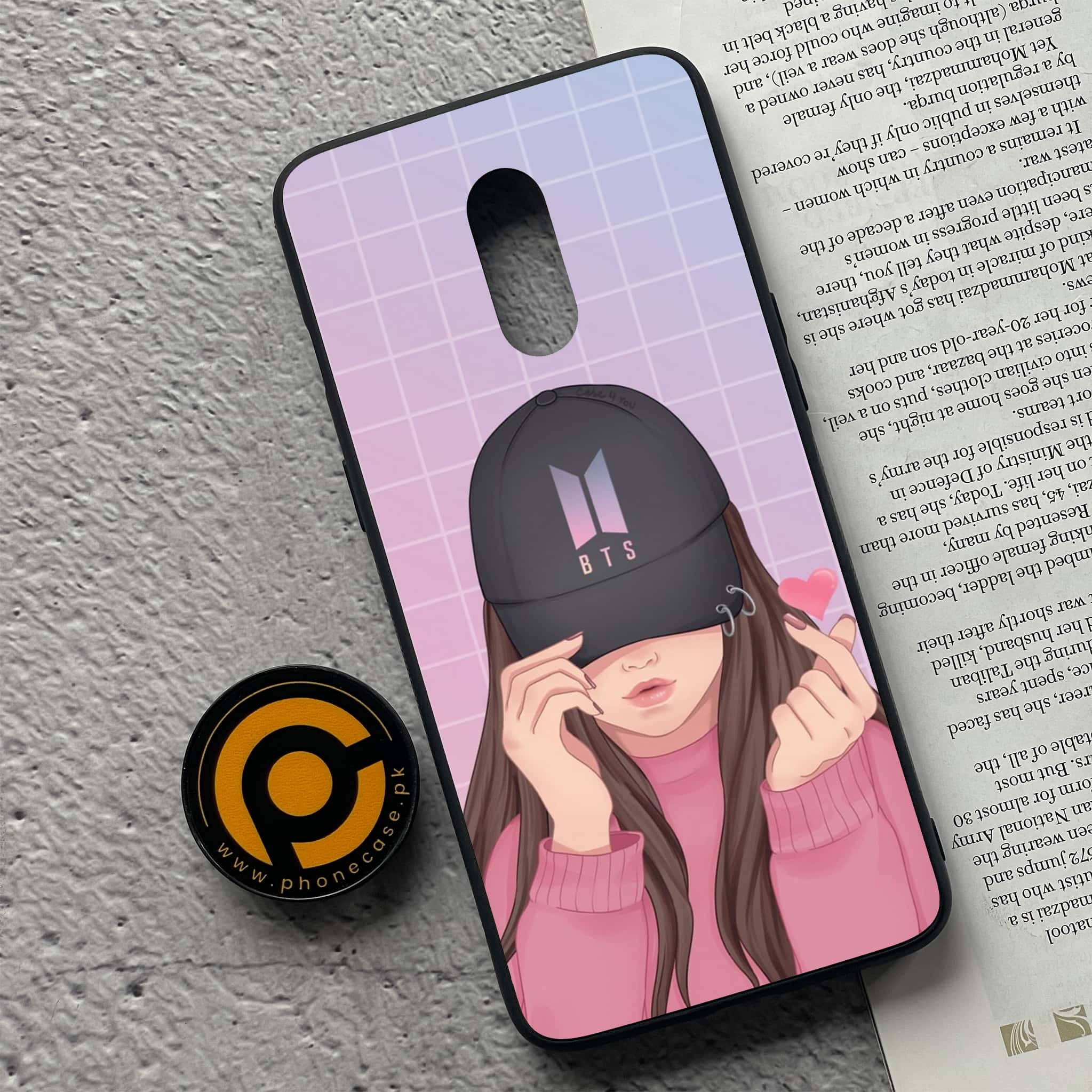 OnePlus 7 - Anime Girls Series - Premium Printed Glass soft Bumper shock Proof Case