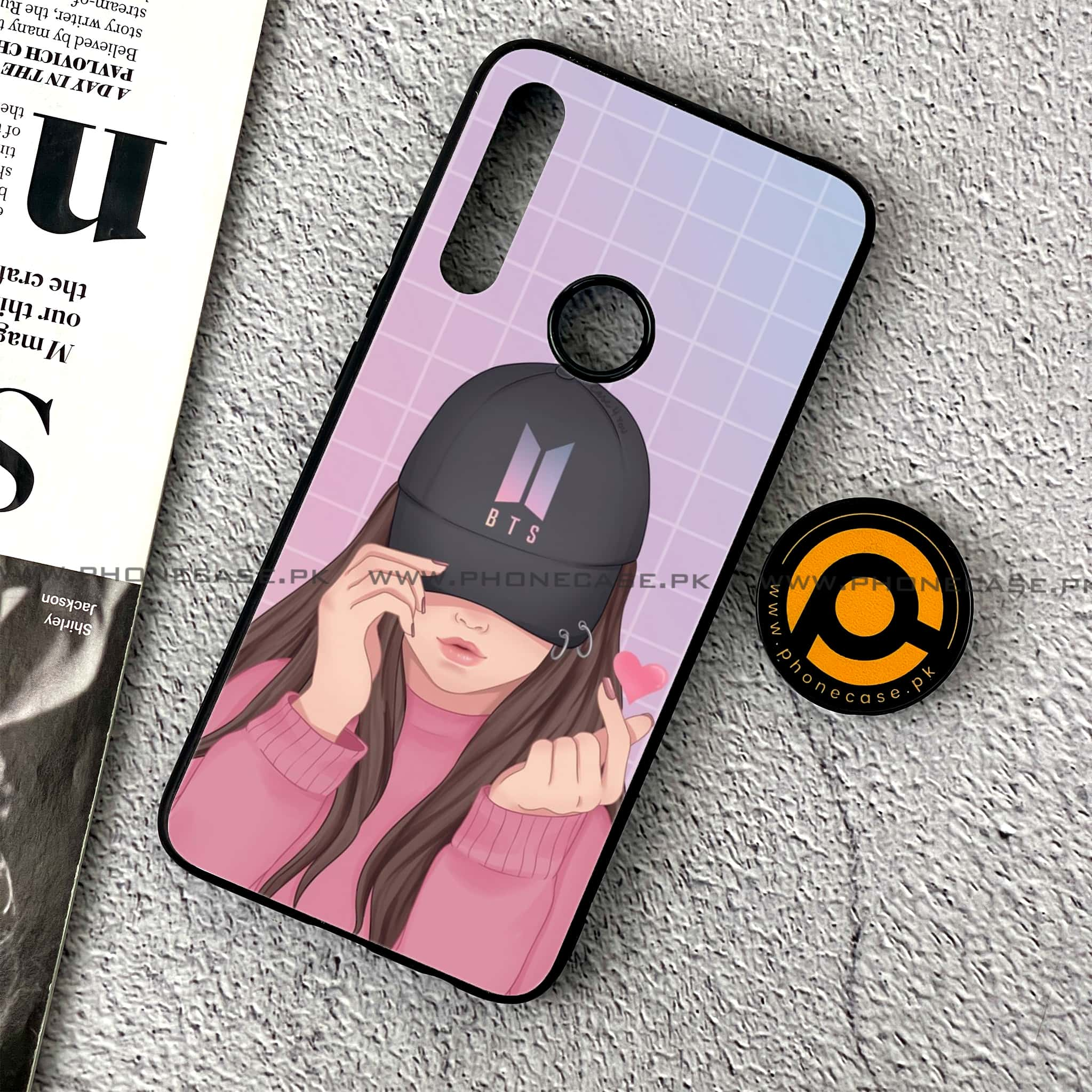 Huawei Y9 Prime (2019) - Anime Girls Series - Premium Printed Glass soft Bumper shock Proof Case