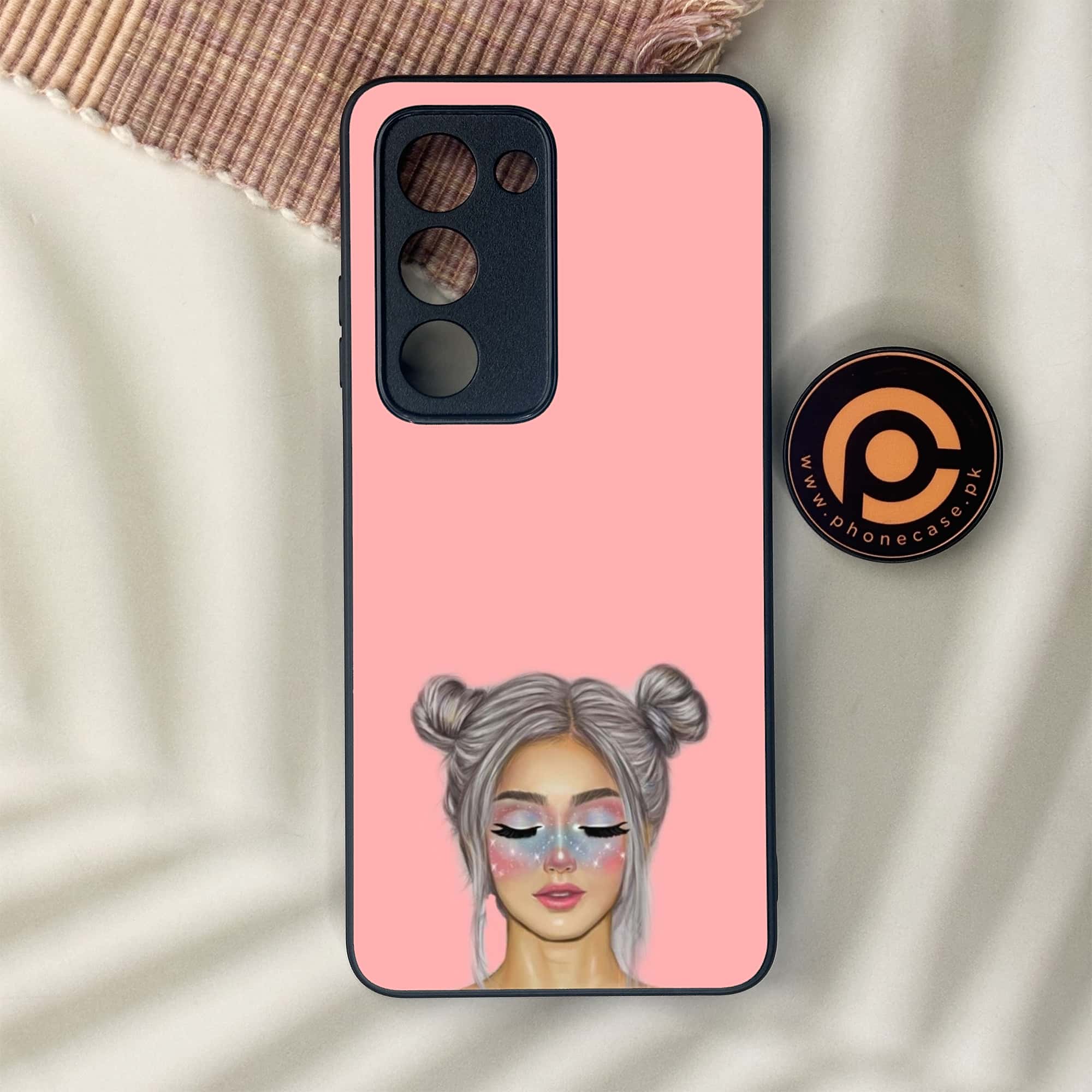 Oppo A5 2025 - Anime Girls Series - Premium Metal Printed soft Bumper shock Proof Case