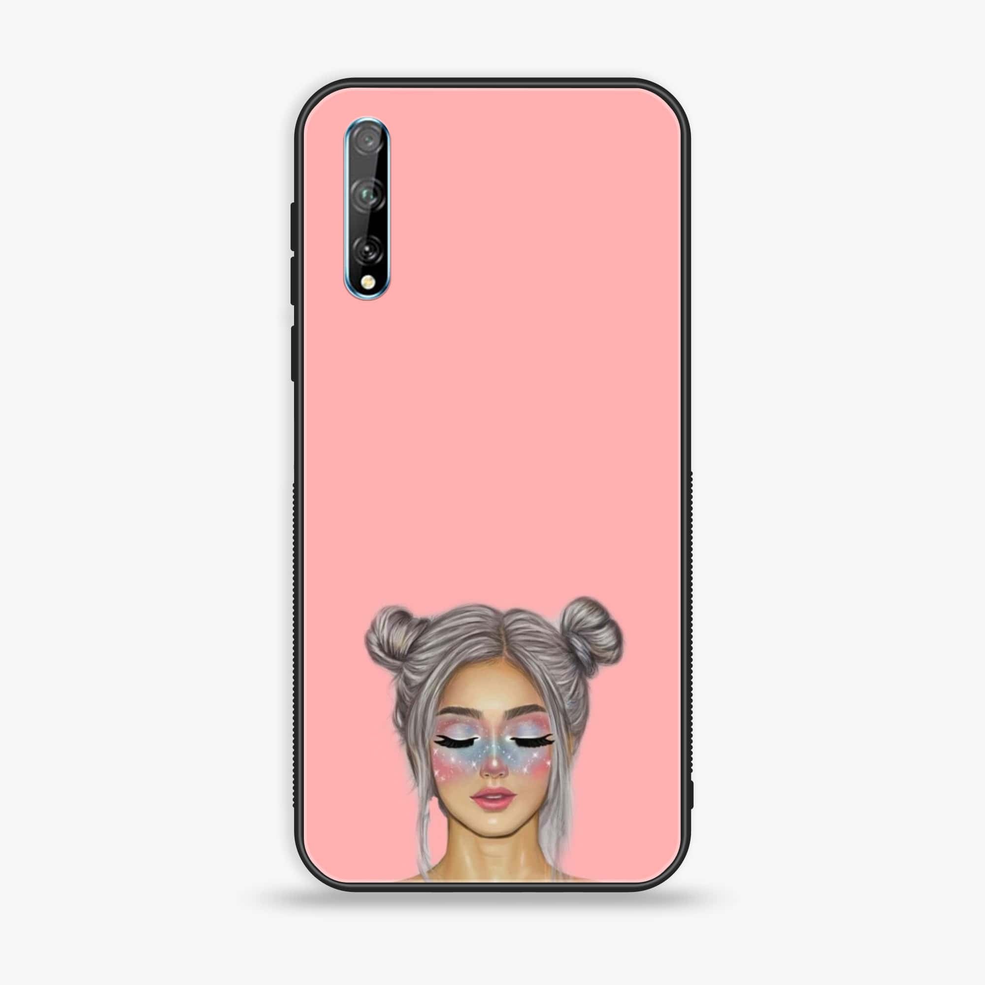 Huawei Y8p - Anime Girls Series - Premium Printed Glass soft Bumper shock Proof Case