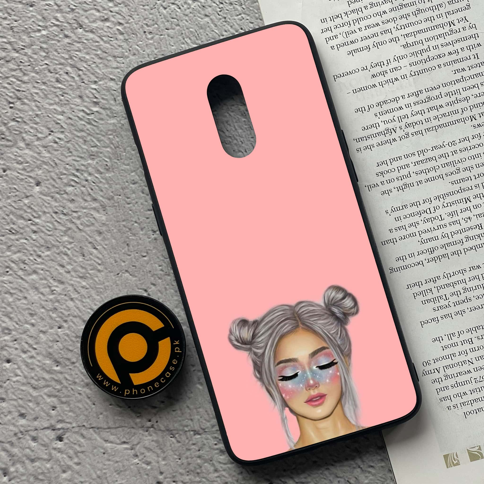 OnePlus 7 - Anime Girls Series - Premium Printed Glass soft Bumper shock Proof Case