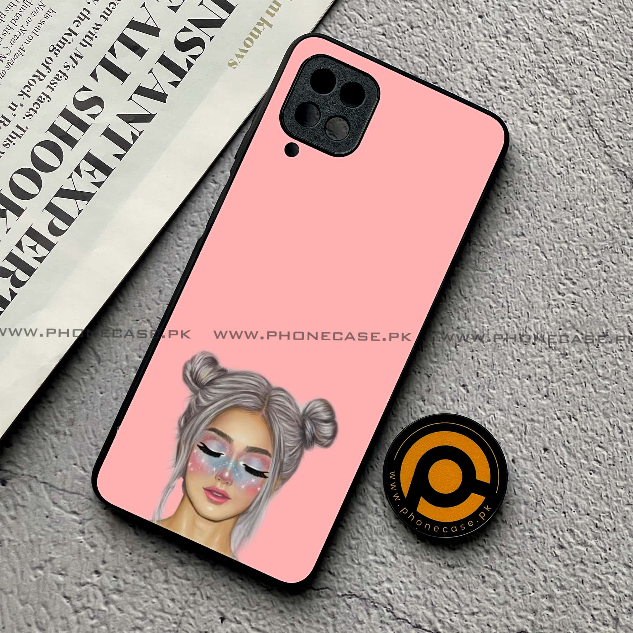 Samsung Galaxy A12 / A12 Nacho - Anime Girls Series - Premium Printed Glass soft Bumper shock Proof Case