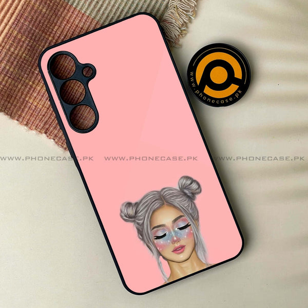 Samsung Galaxy A34 - Anime Girls Design 4 - Premium Printed Glass soft Bumper shock Proof Case CS-43015