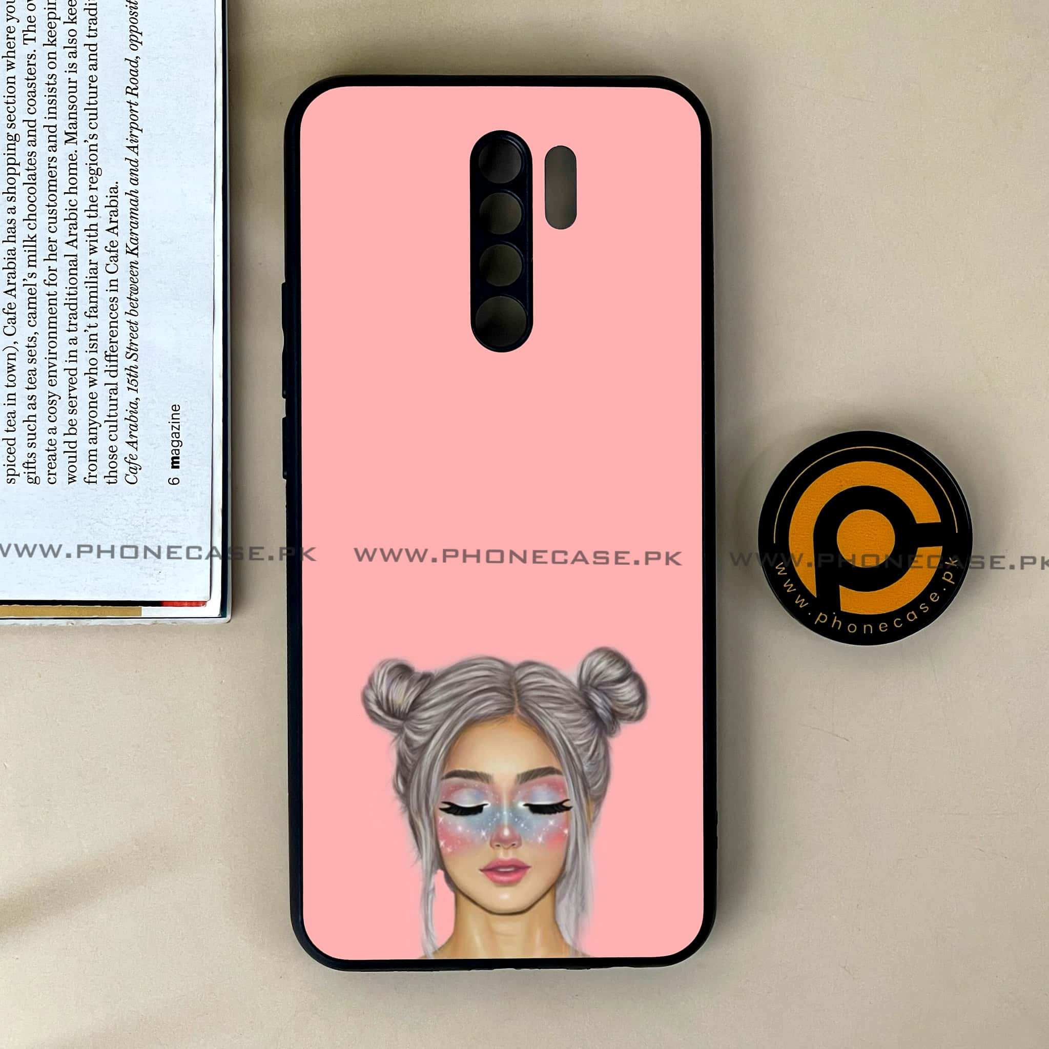 Xiaomi Redmi 9 - Anime Girls Series - Premium Printed Glass soft Bumper shock Proof Case