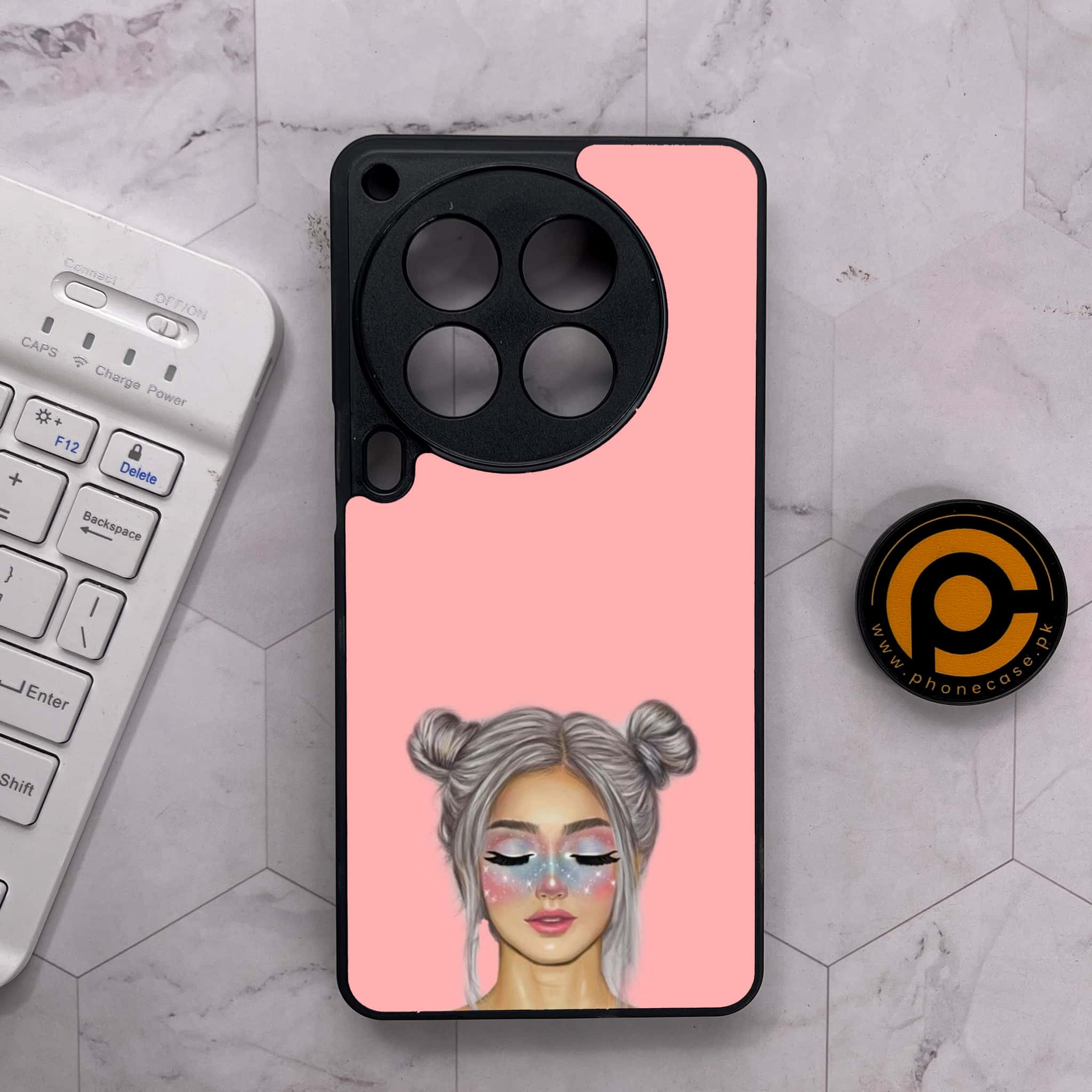 Tecno Camon 30 Premier - Anime Girls Series - Premium Metal Printed soft Bumper shock Proof Case